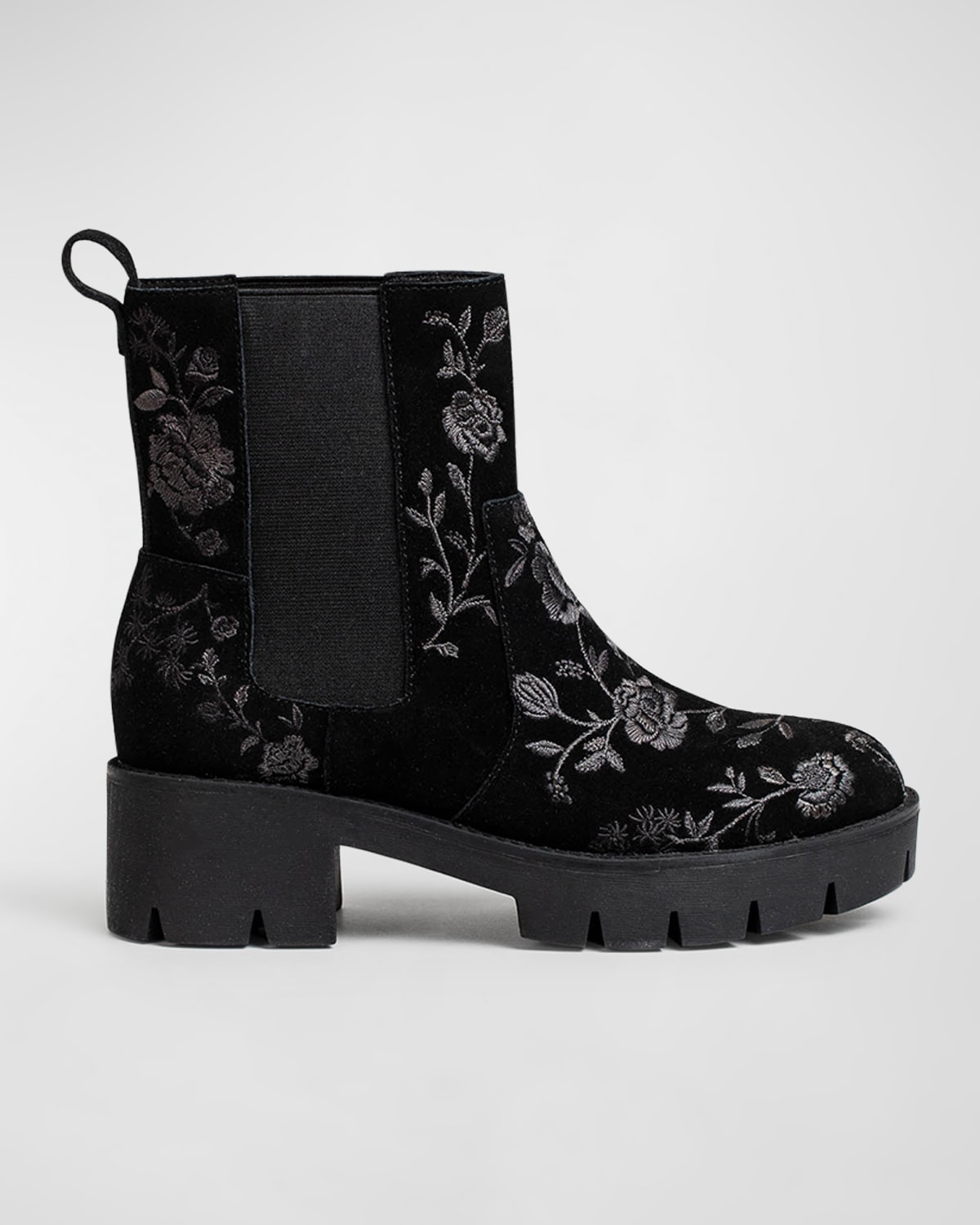 lug sole chelsea booties