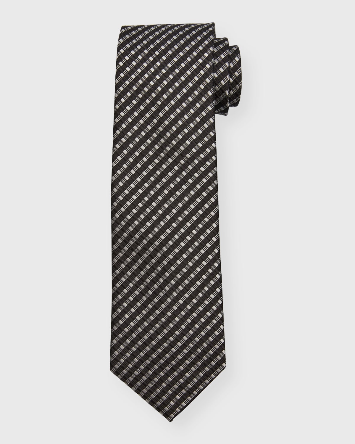 Charvet Men's Medallion Jacquard Silk Tie | Neiman Marcus