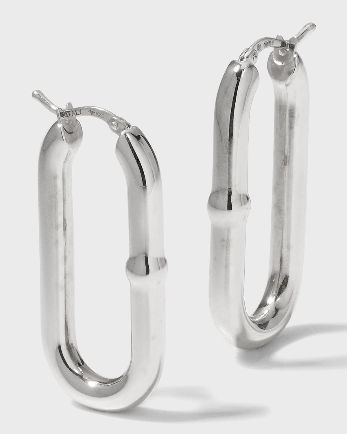 Bottega Veneta Pleat Hoop Earrings | Neiman Marcus