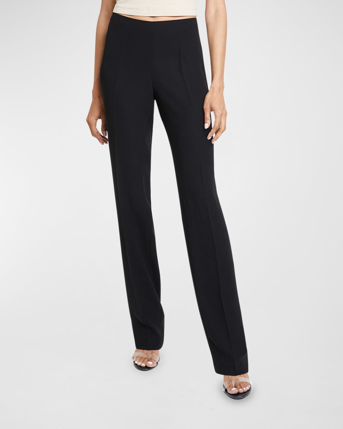 Piazza Sempione Audrey Straight-Leg Cropped Pants | Neiman Marcus