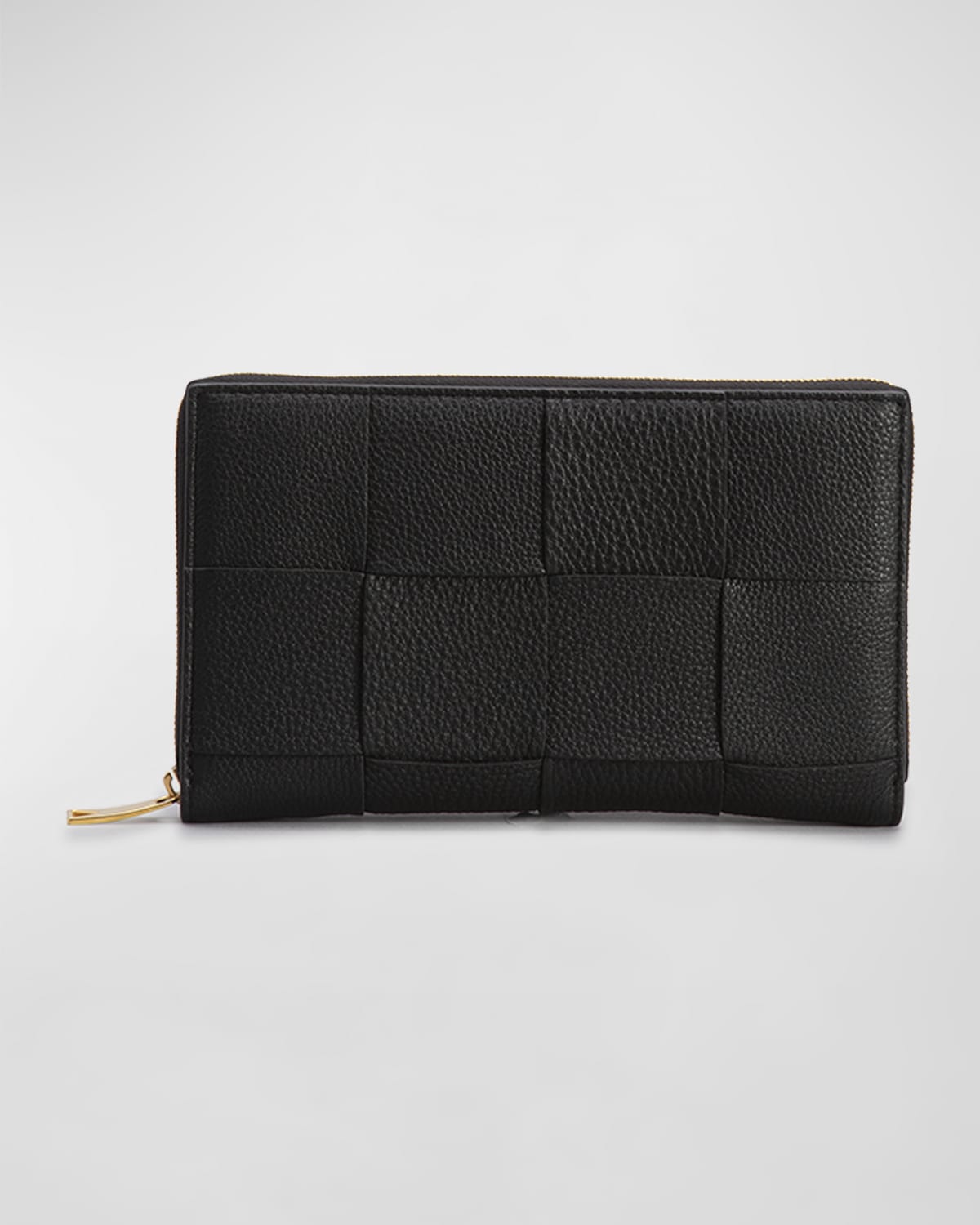 Bottega Veneta Men's Intrecciato Leather Zip-Around Wallet | Neiman Marcus