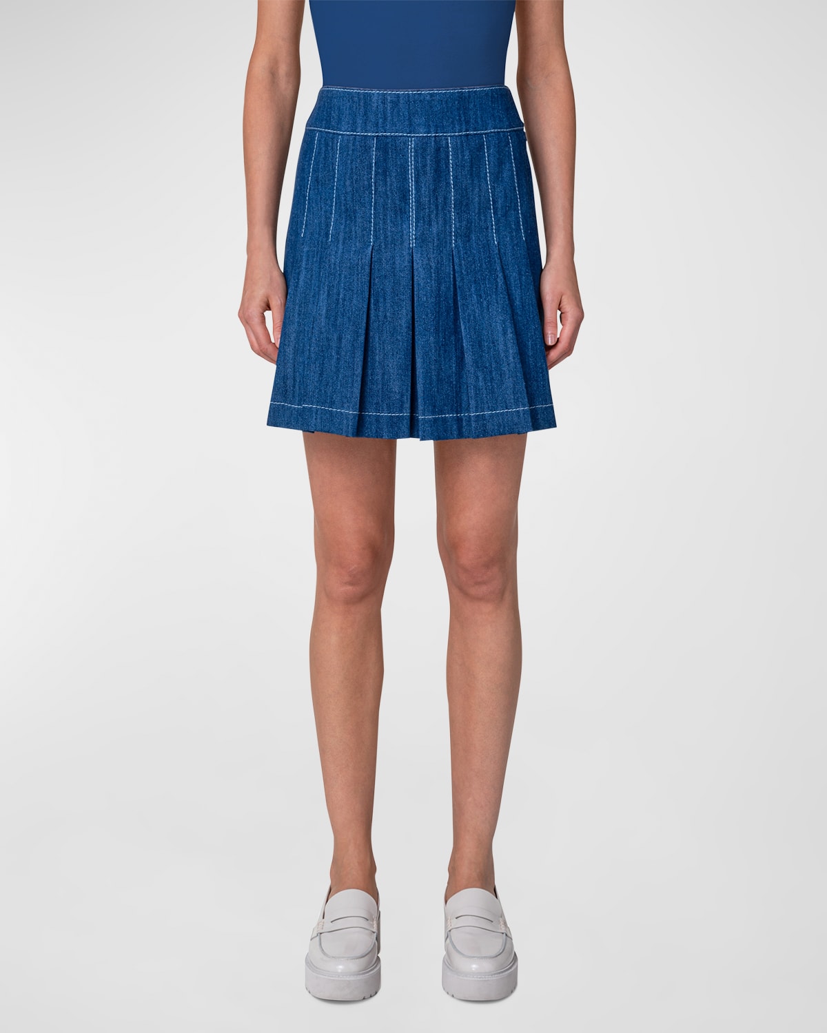 Moncler Asymmetric Quilted Mini Skirt | Neiman Marcus