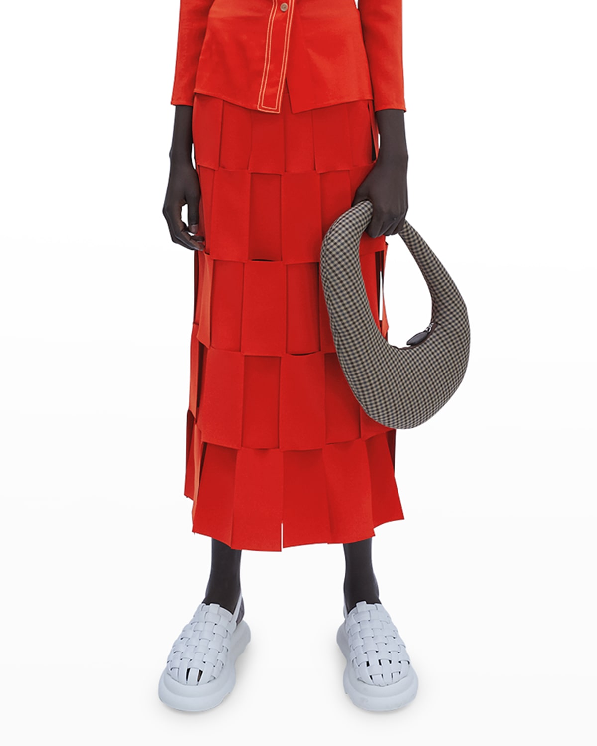 Laser-Cut Sleeveless Maxi Dress