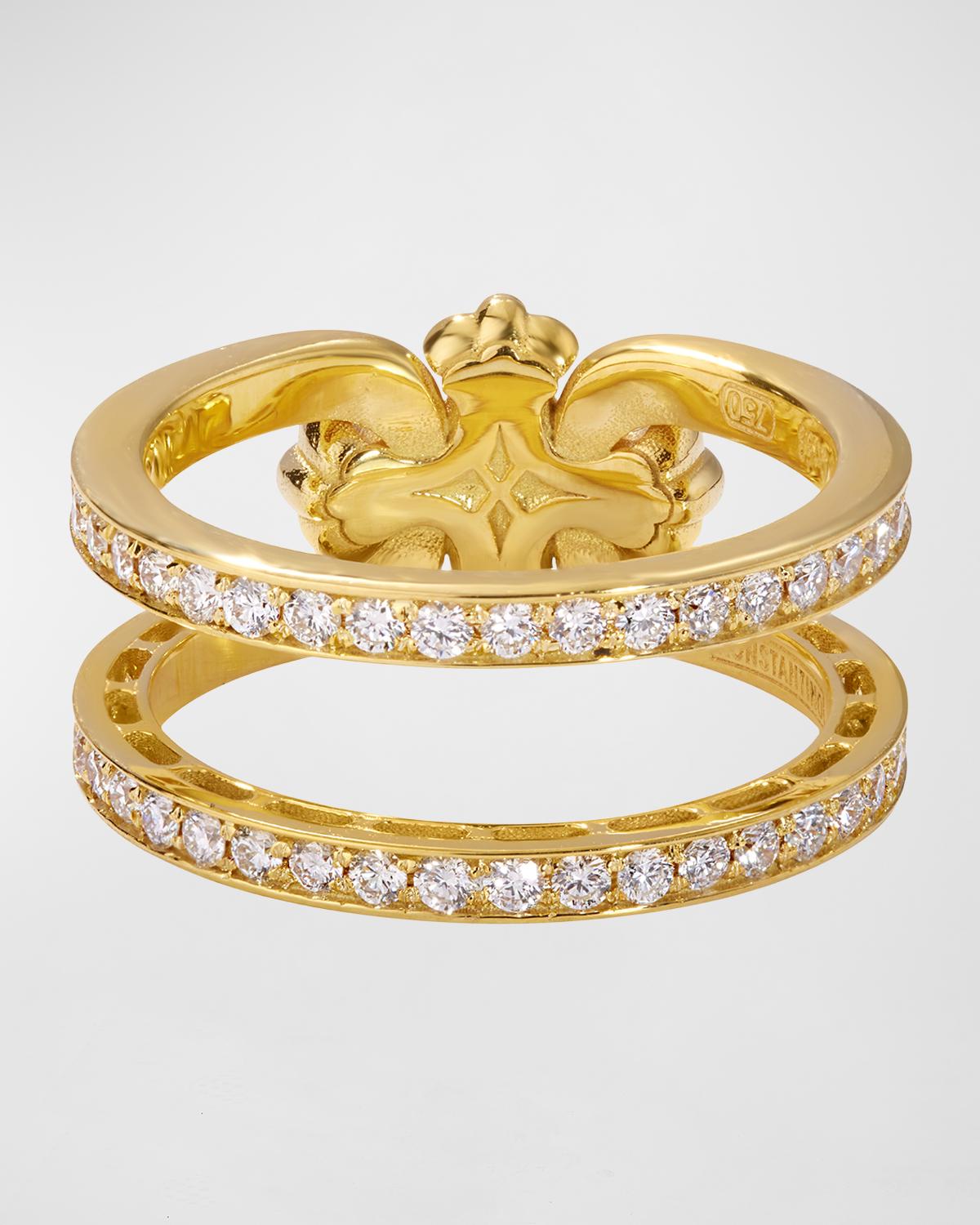 Retrouvai 14K Gold Modern Love Stone Ring, Size 7 | Neiman Marcus