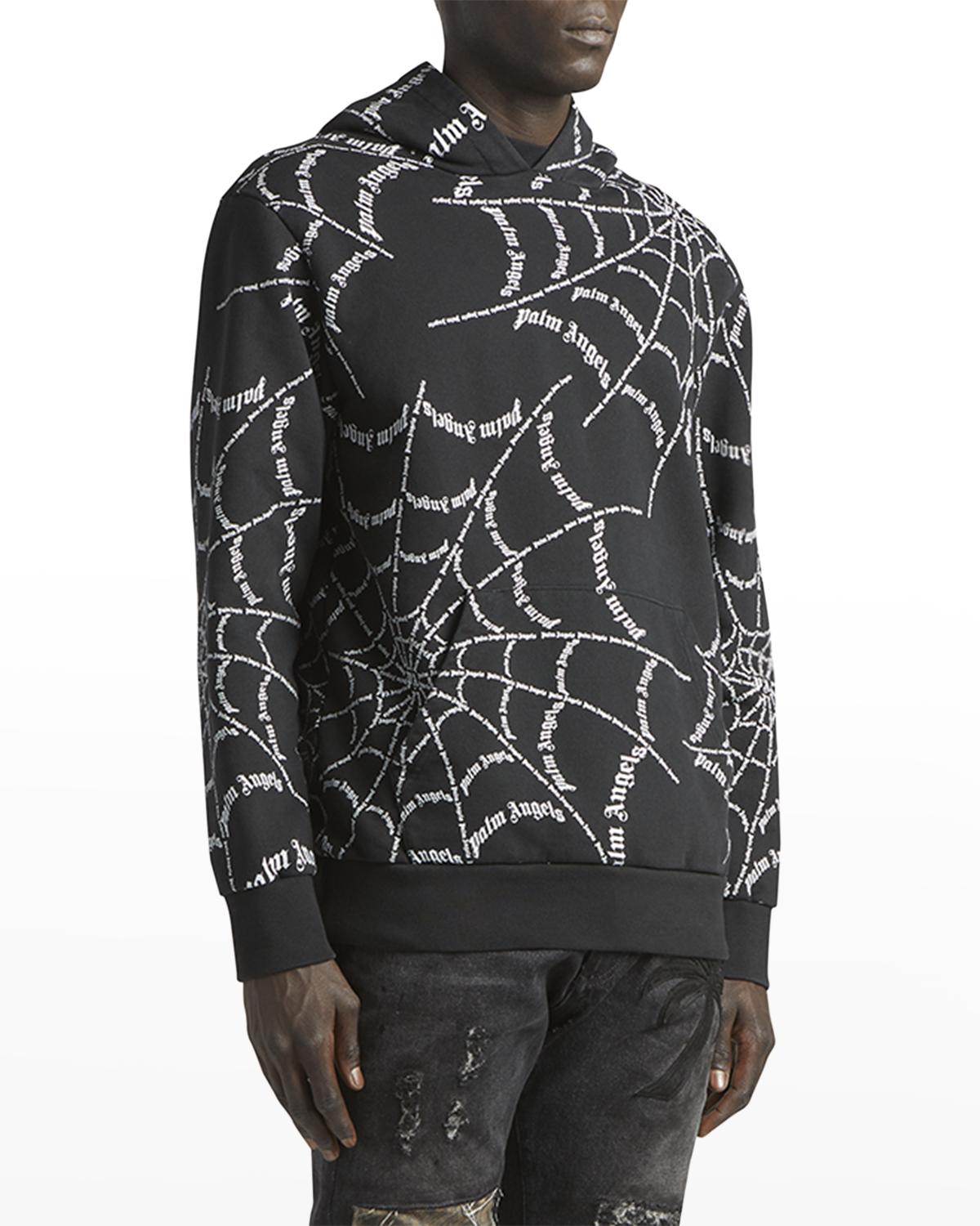 Amiri Men's Velour Logo Hoodie Neiman Marcus