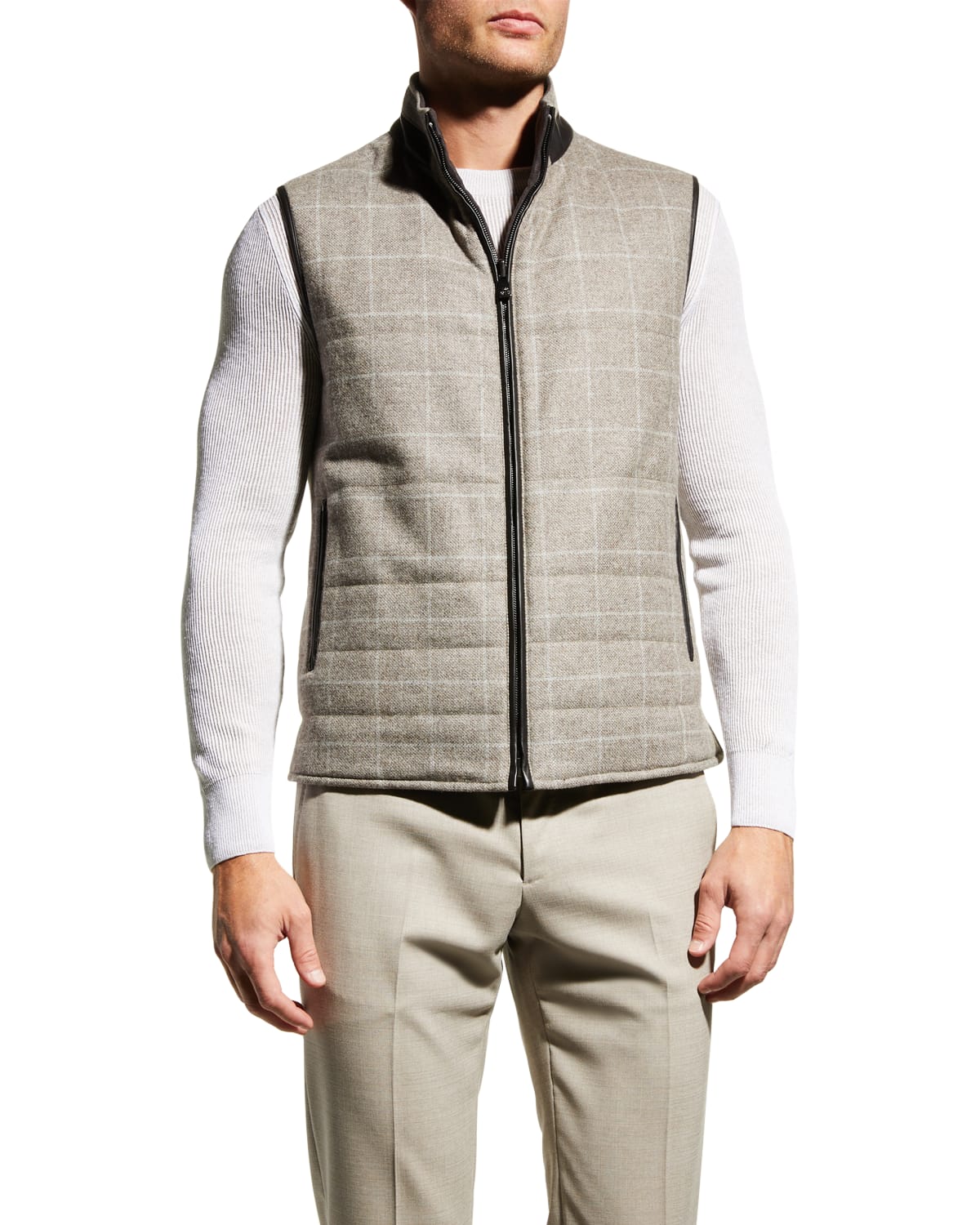 Ralph Lauren Purple Label Men's Mardell Reversible Suede/Corduroy Vest