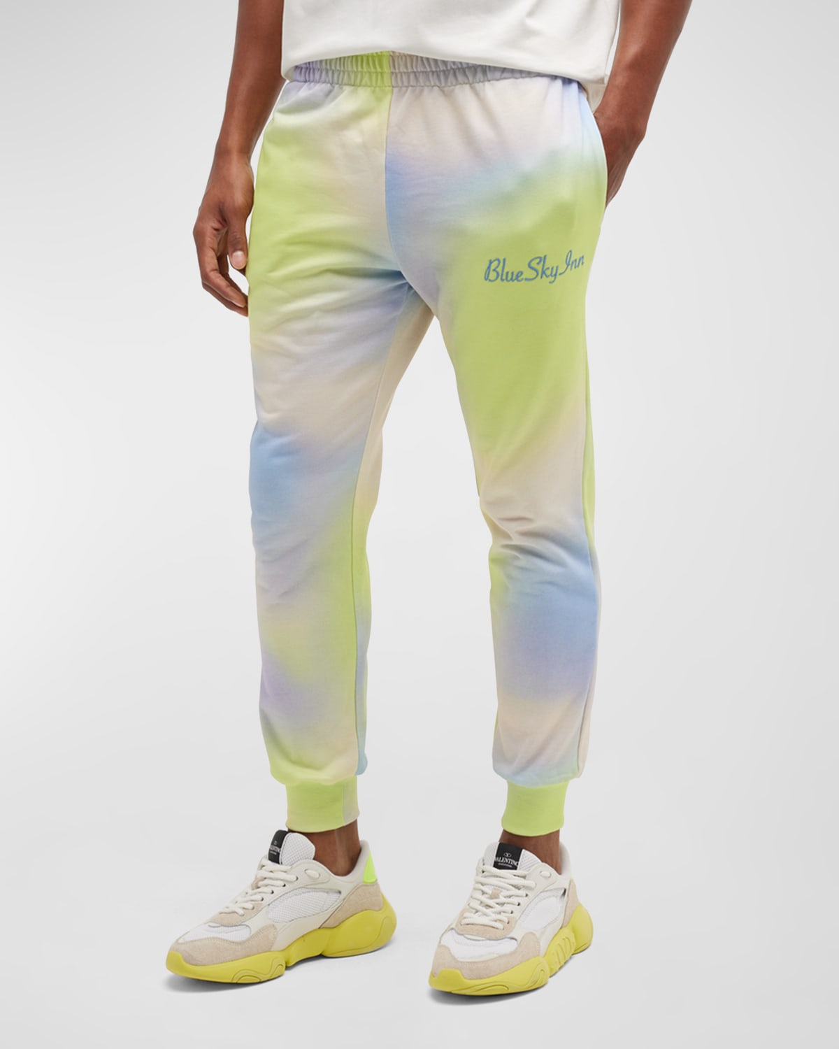 TIE DYE SKY BOYS FLEECE JOGGER - SKY