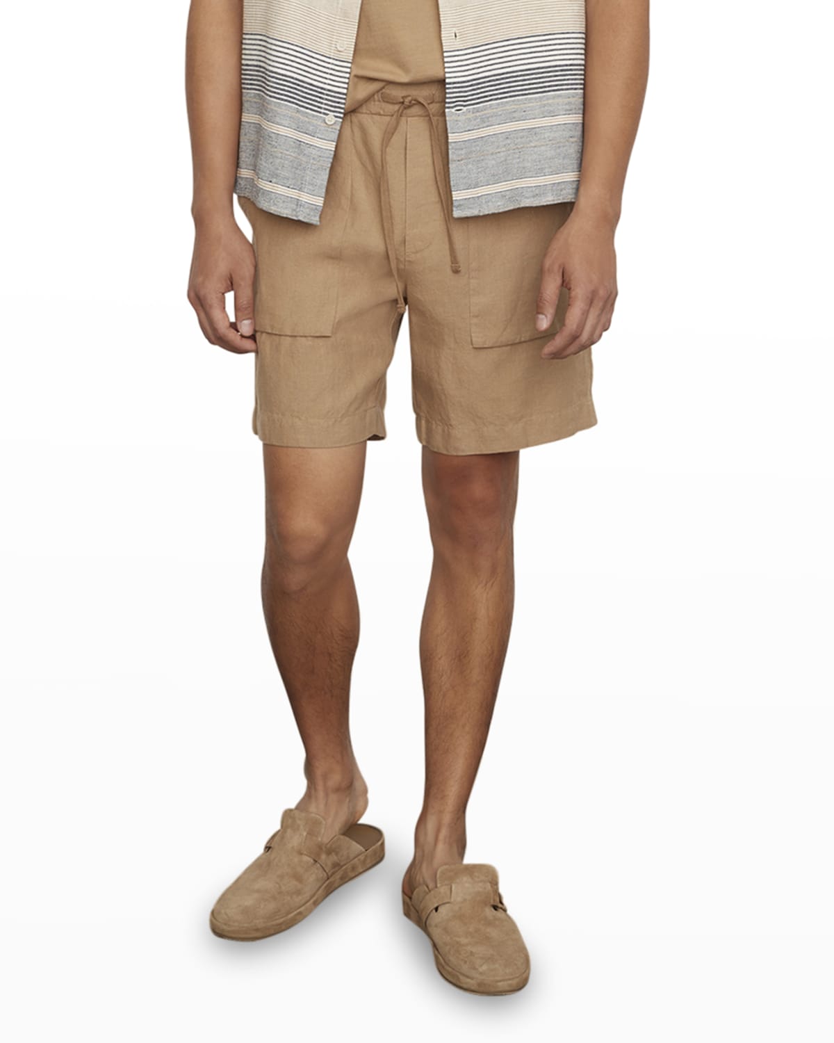 Vince Men's Lightweight Hemp Shorts Neiman Marcus
