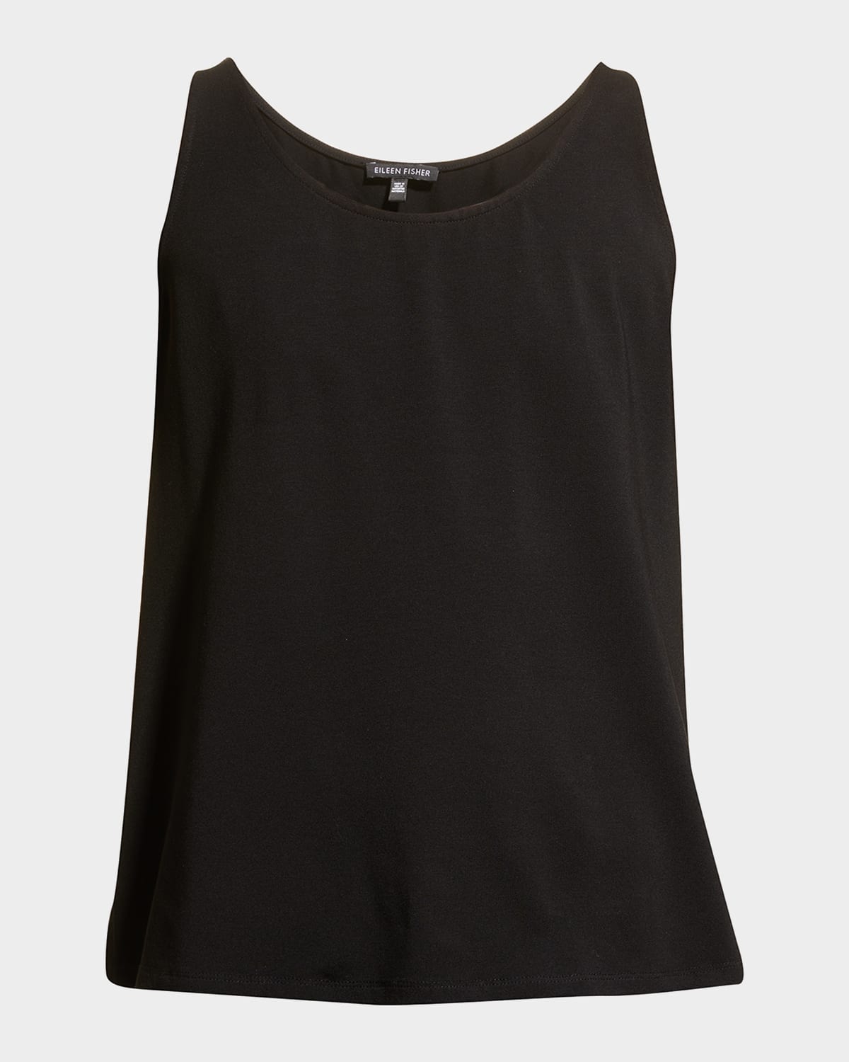 EILEEN FISHER Womens Navy Stretch Sleeveless Scoop Neck Tank Top main image 0