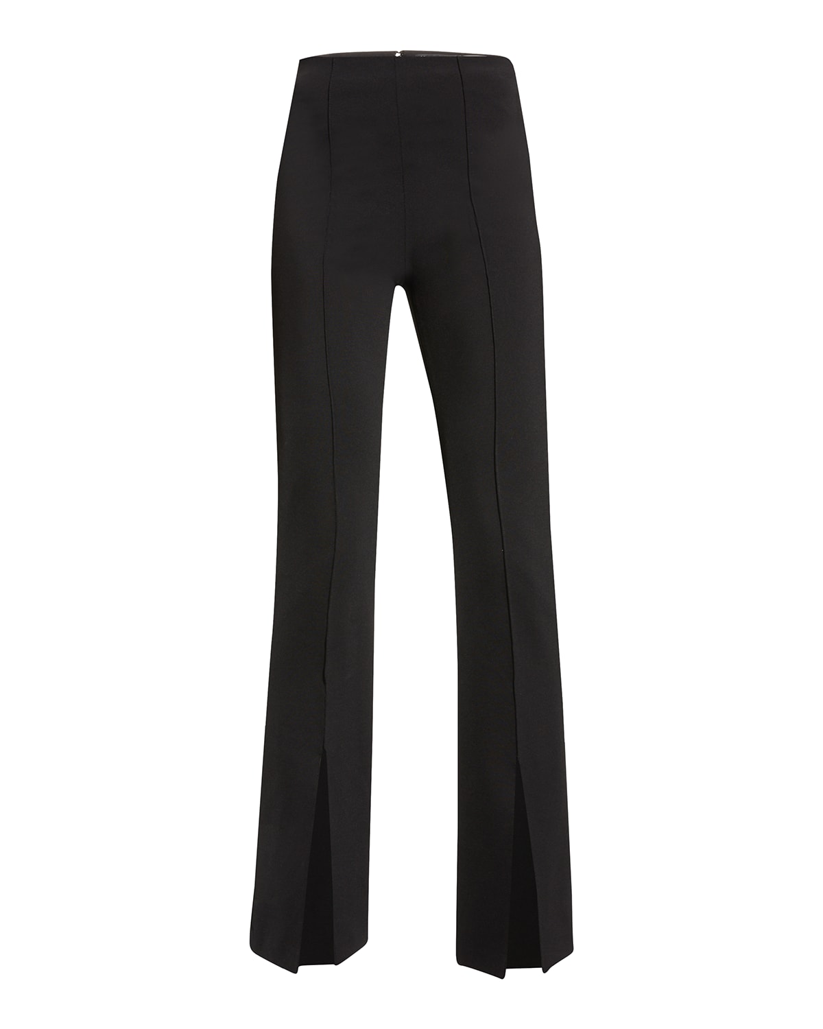 Alice + Olivia Deanna Satin High-Waisted Bootcut Pants | Neiman Marcus