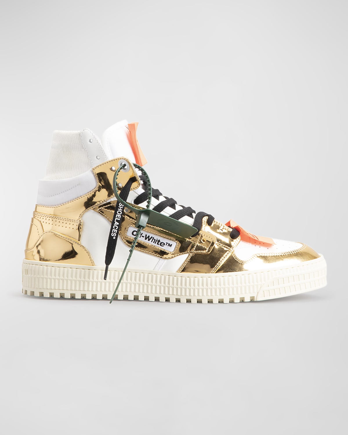 OffWhite Men's 3.0 Off Court Leather HighTop Sneakers Neiman Marcus