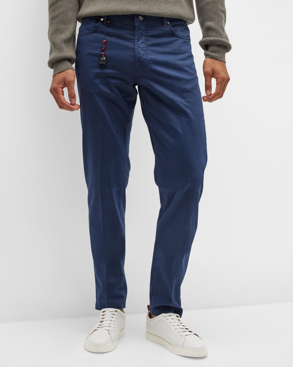Marco Pescarolo Men's Cashmere Stretch 5-Pocket Pants | Neiman Marcus