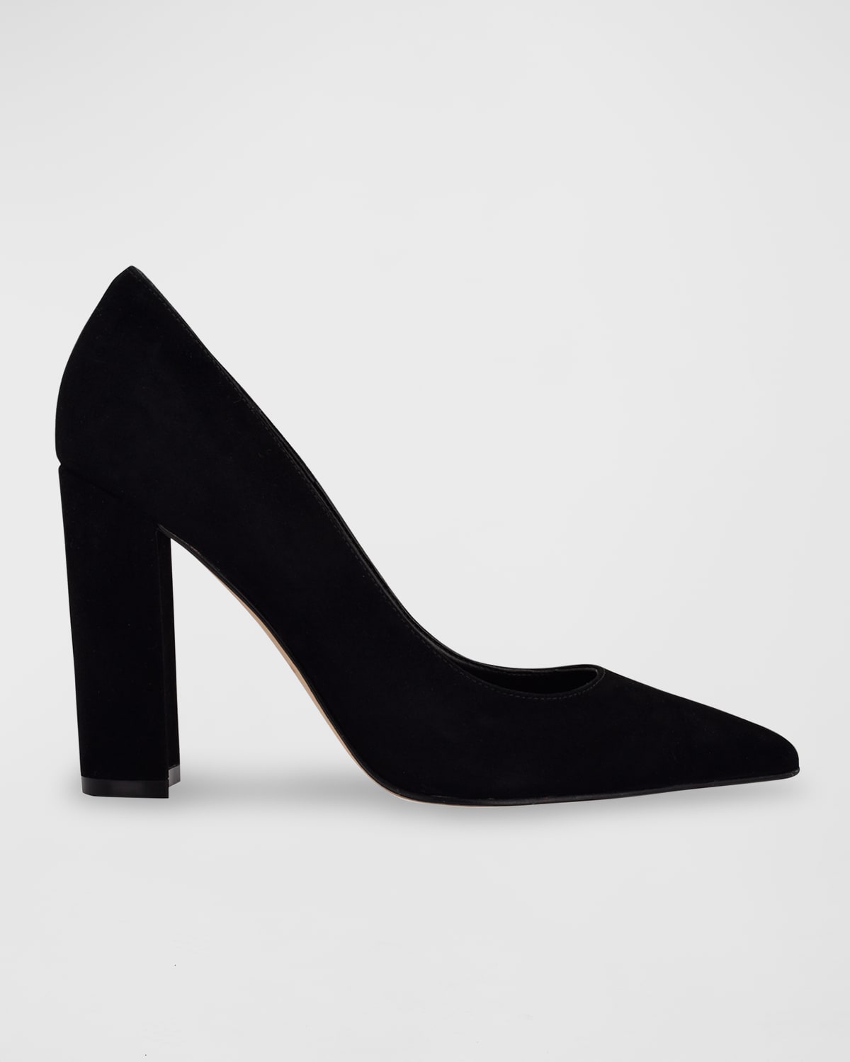 Vince Prim Leather Block-Heel d'Orsay Pumps | Neiman Marcus