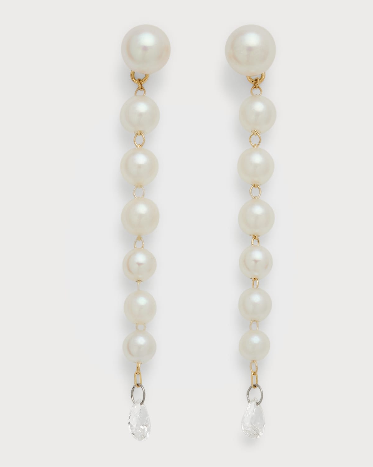 Mizuki 14K Gold-Plated Akoya Pearl Earrings | Neiman Marcus