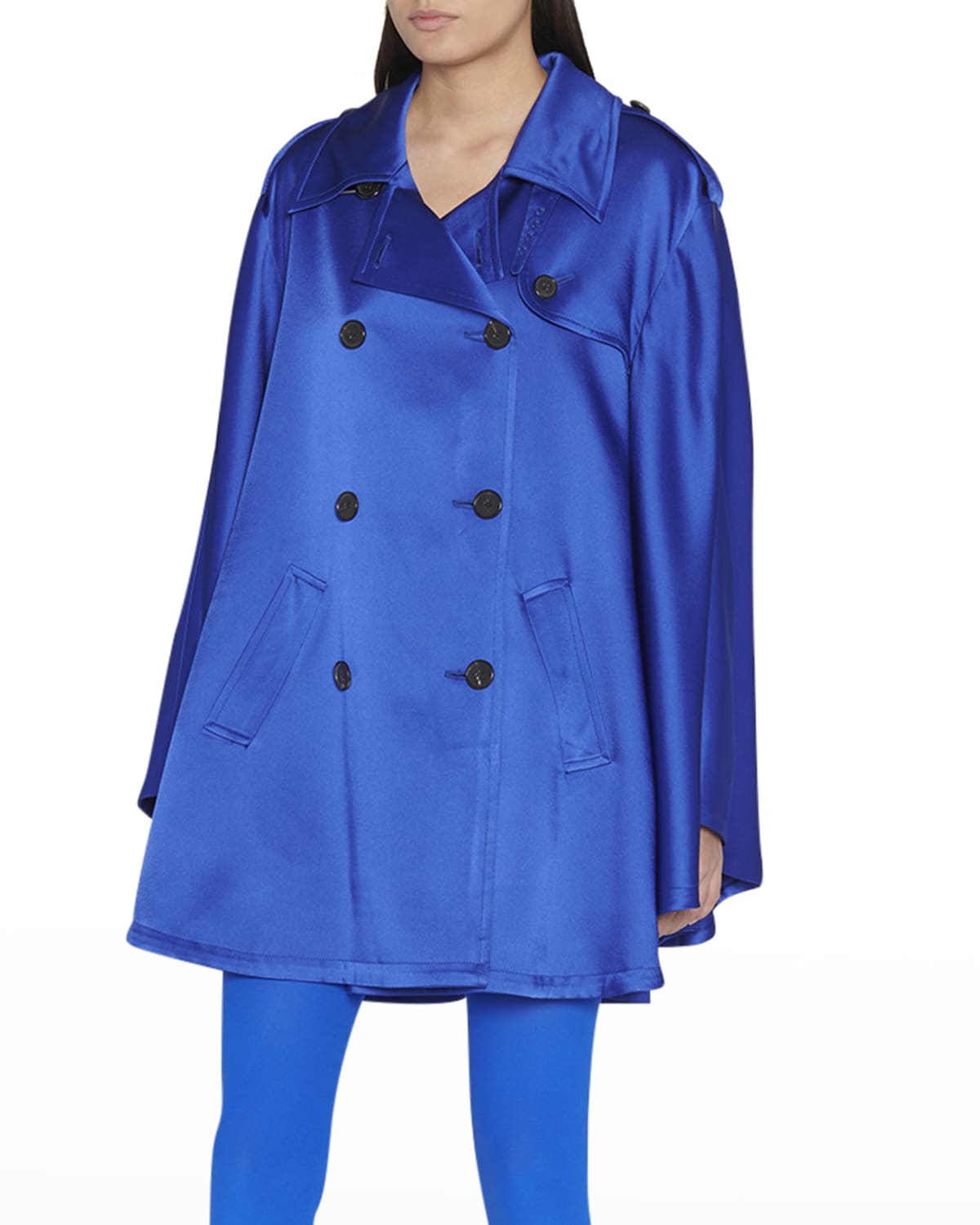CALLAS Milano Belted Double-Breasted A-Line Trench Coat | Neiman Marcus