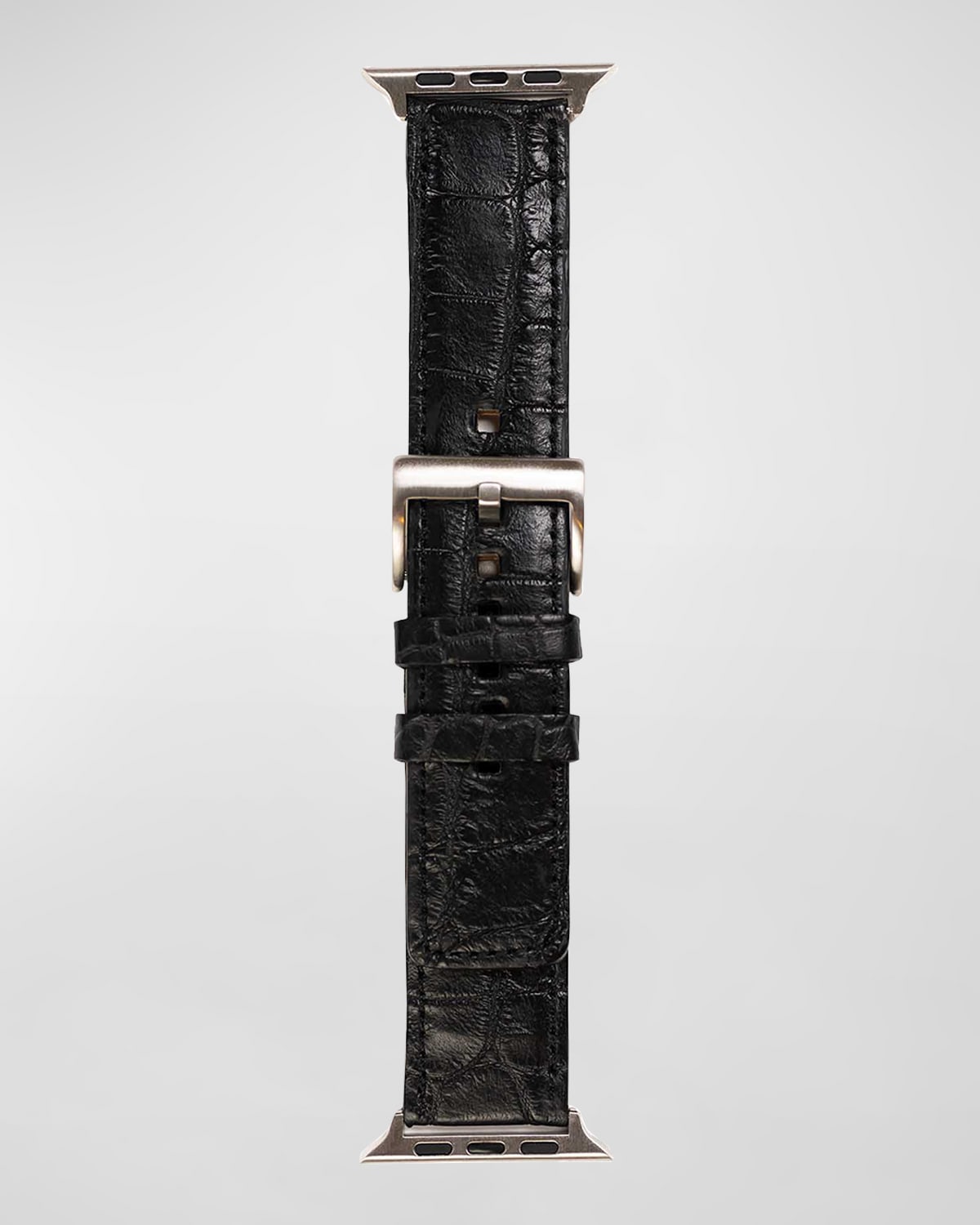 Ocean Blue Matte Alligator Apple Watch Band main image 1