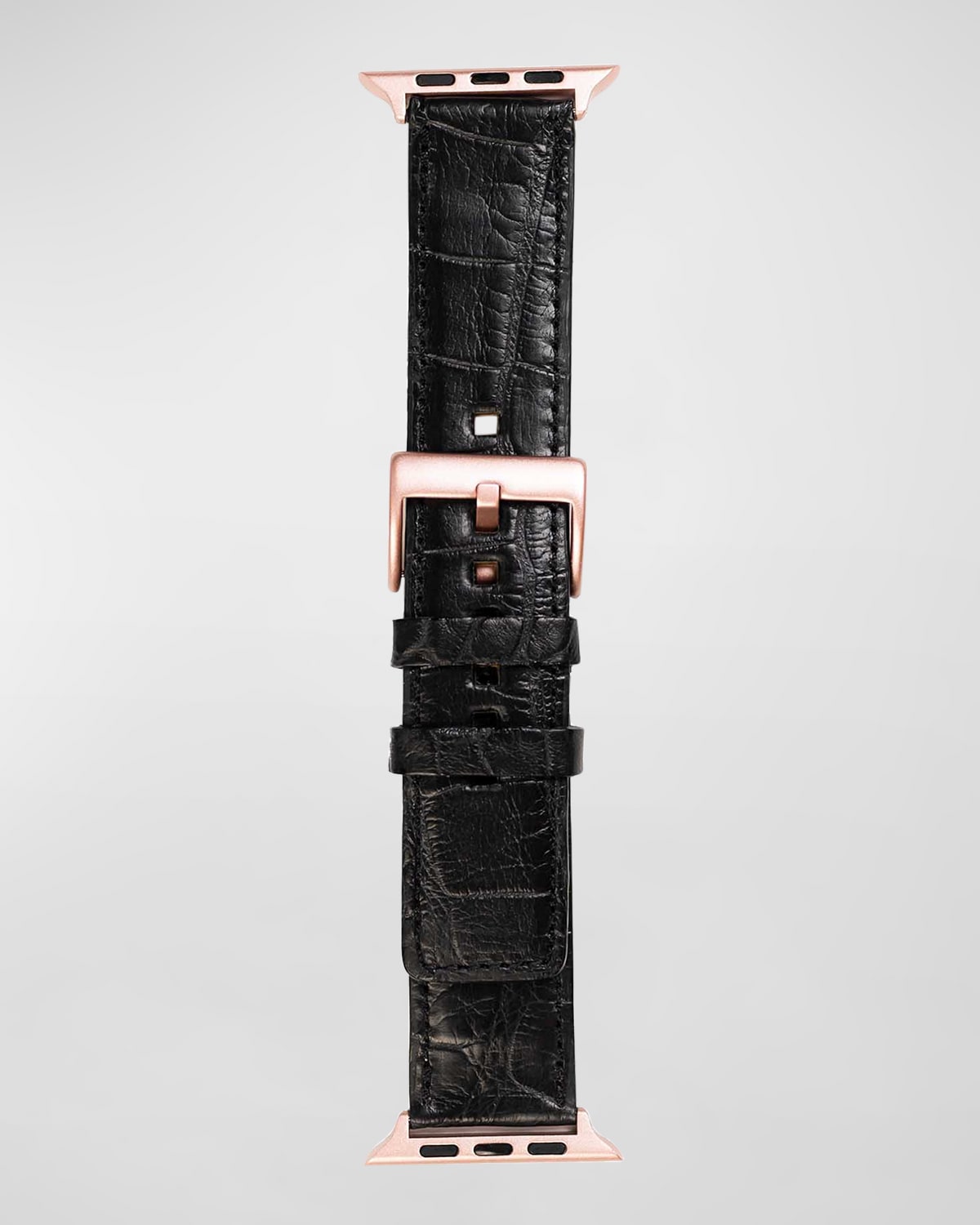 Cerulean Blue Matte Alligator Apple Watch Band