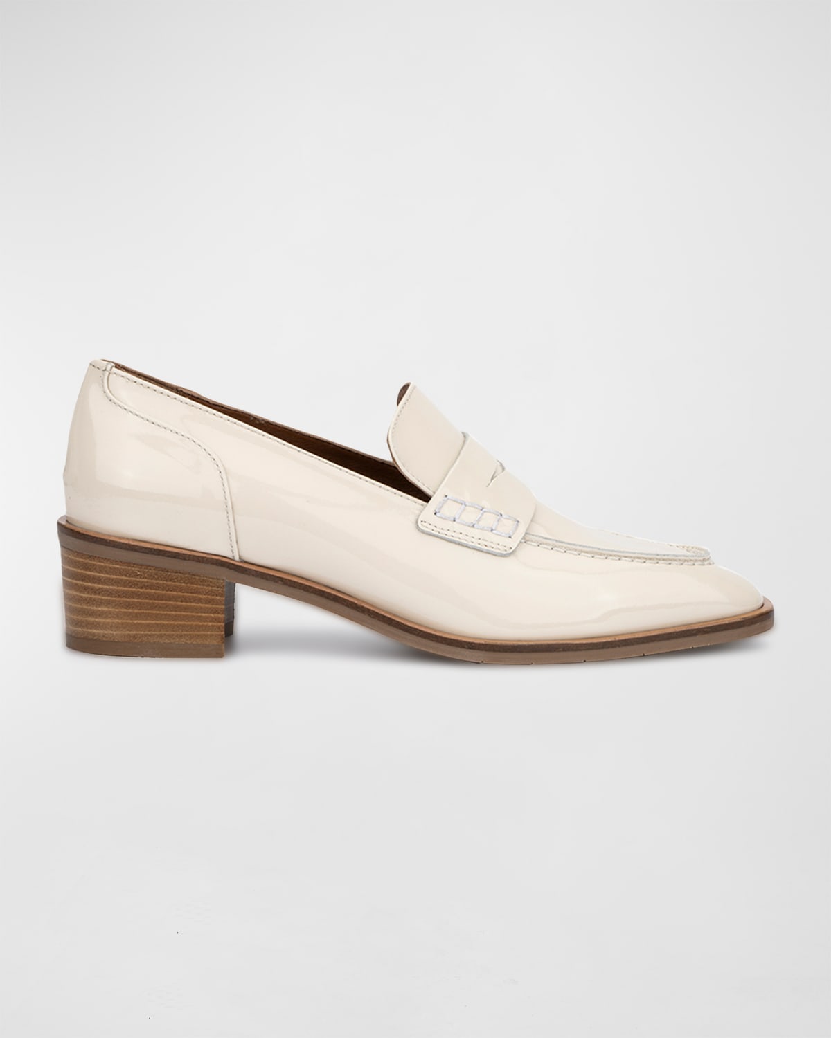 Aquatalia Carlina Leather Heeled Penny Loafers Neiman Marcus