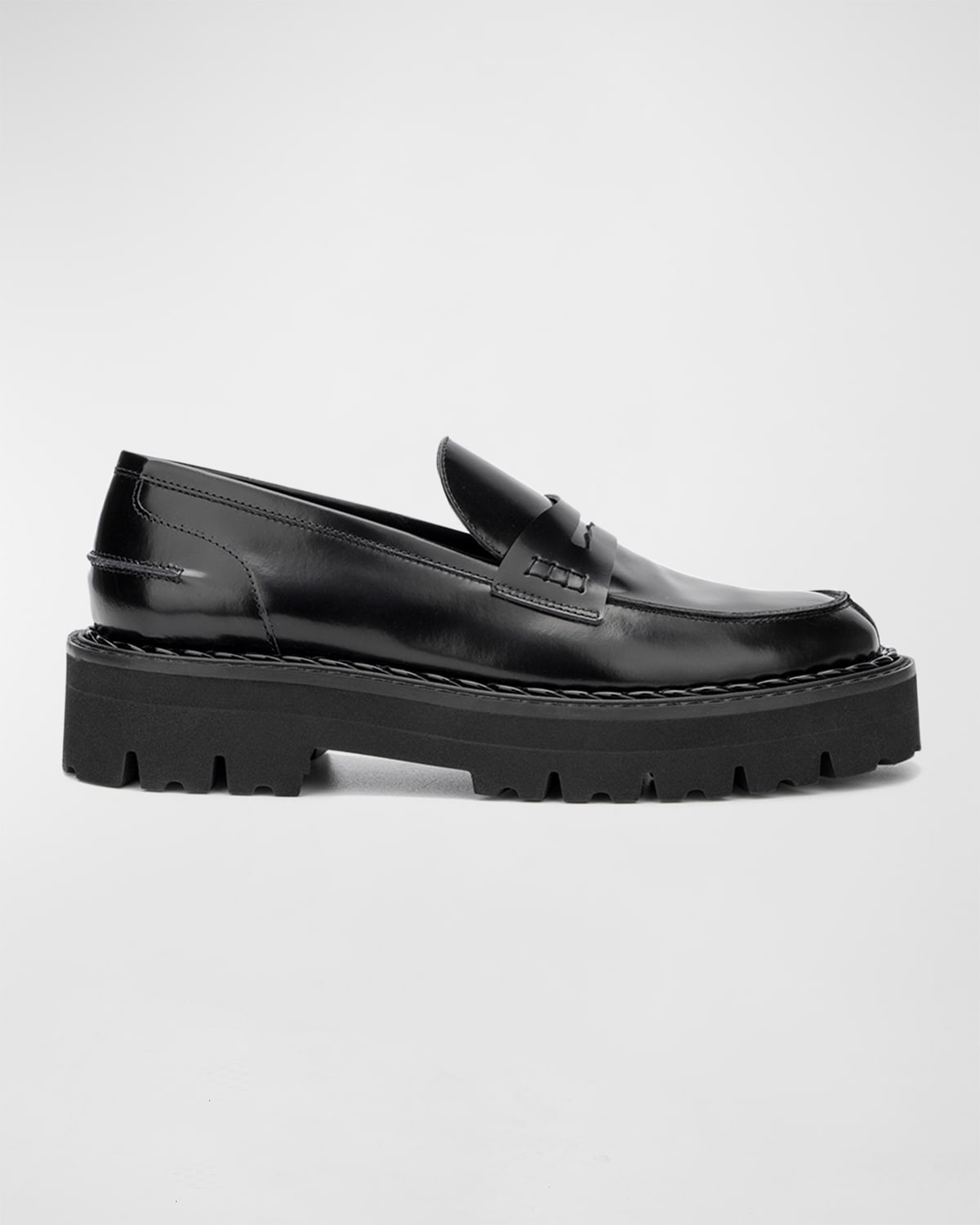 THE ROW Canal Leather SlipOn Loafers Neiman Marcus