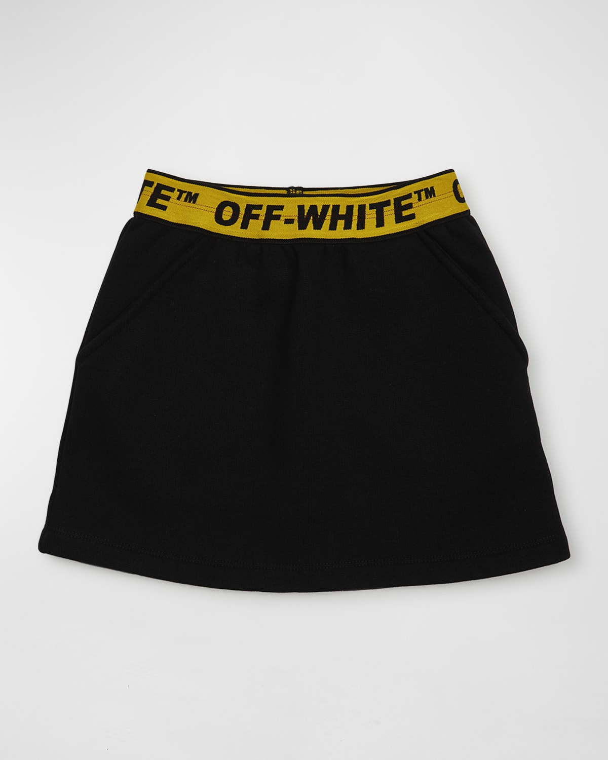 Off-White Girl's Logo-Print Mini Skirt, Size 4-12 | Neiman Marcus
