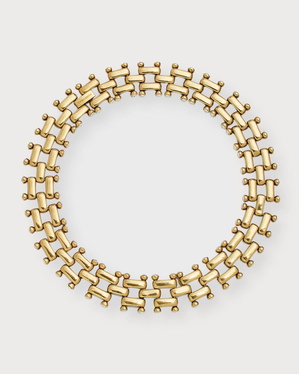 Demarson James Collar in Gold/Silver/Crystal