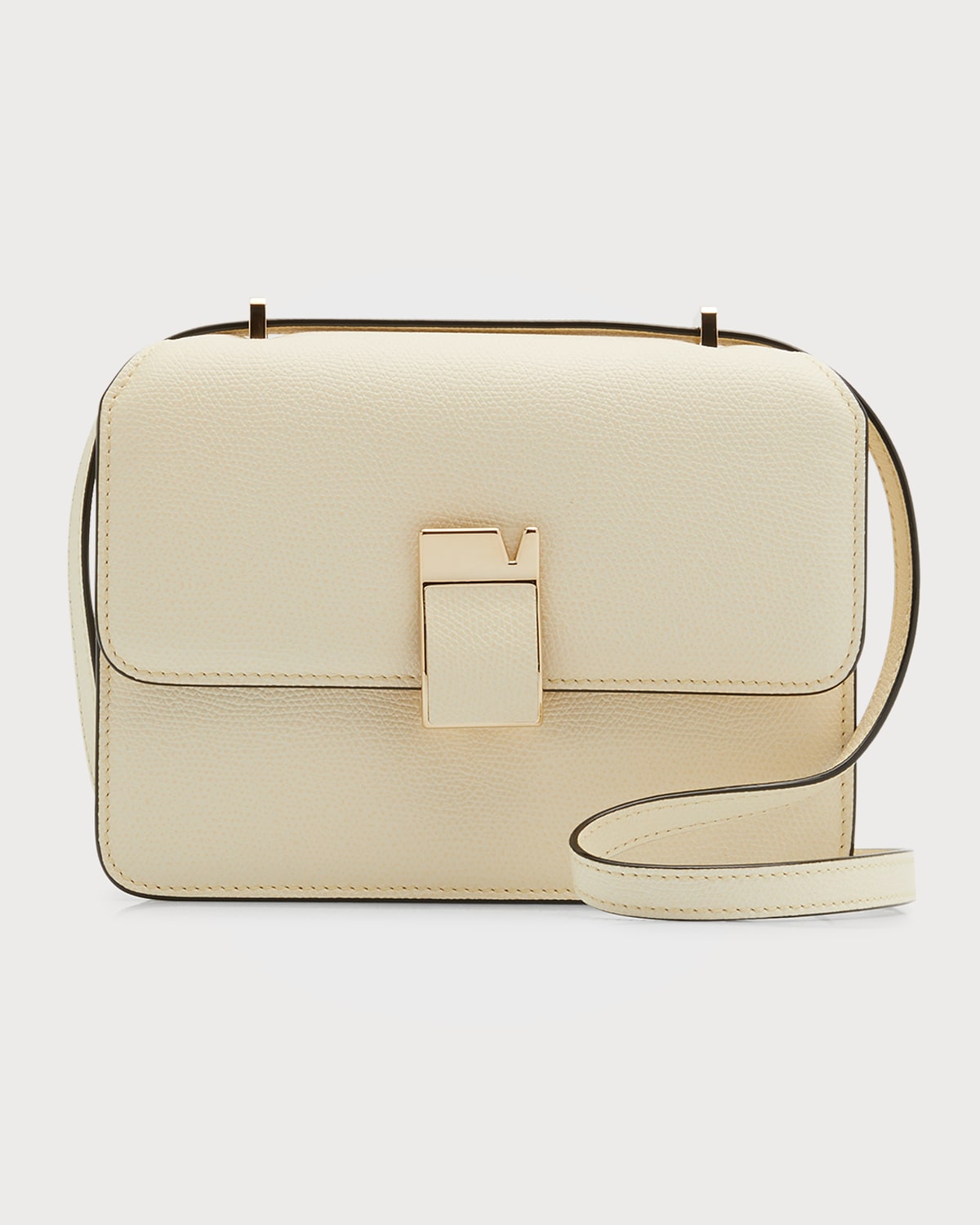 Valextra Nola Medium Flap Leather Crossbody Bag Neiman Marcus