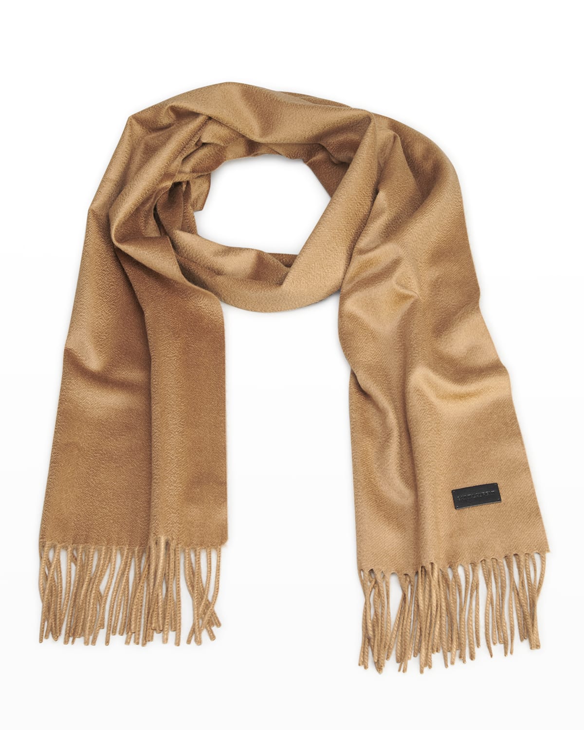 Saint Laurent Dotted CashmereBlend Fringe Scarf Neiman Marcus
