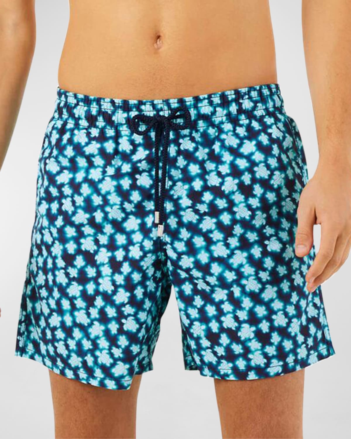 Vilebrequin Men's Moorea Turtle Jungle Swim Shorts Neiman Marcus