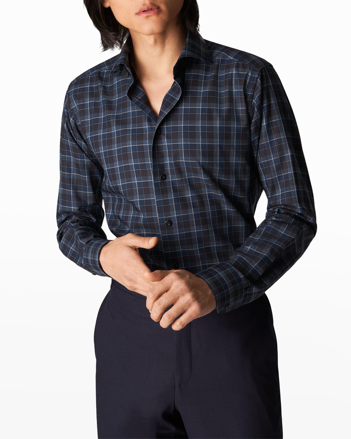 Eton Mens Slim Fit 4 Way Stretch Dress Shirt Neiman Marcus