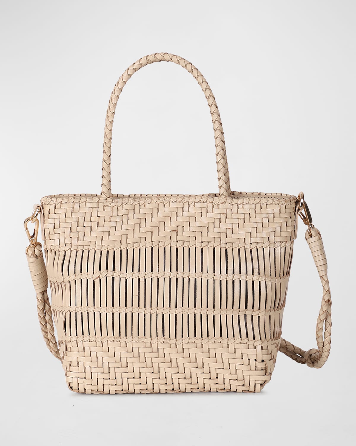 Rafe Margarita Woven Leather Tote Bag | Neiman Marcus