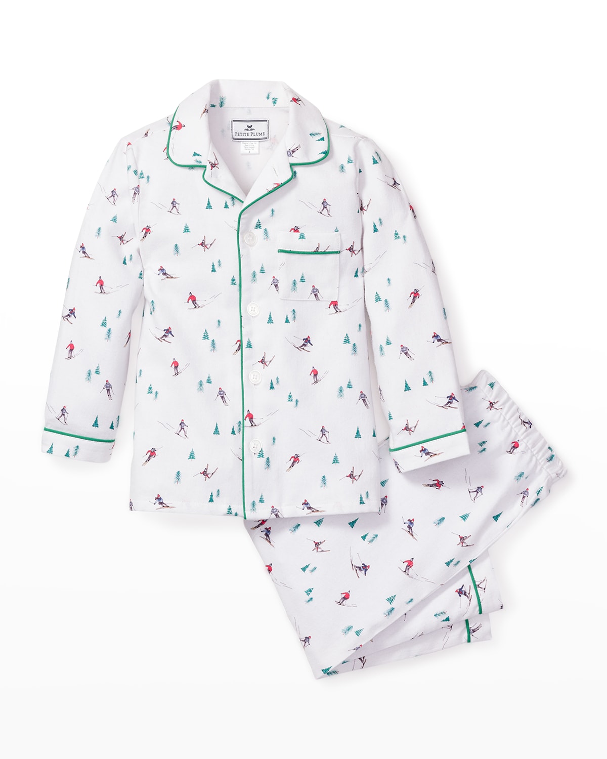 Petite Plume Kid's Stripe Seersucker Pajama Set, Size 6M14 Neiman Marcus