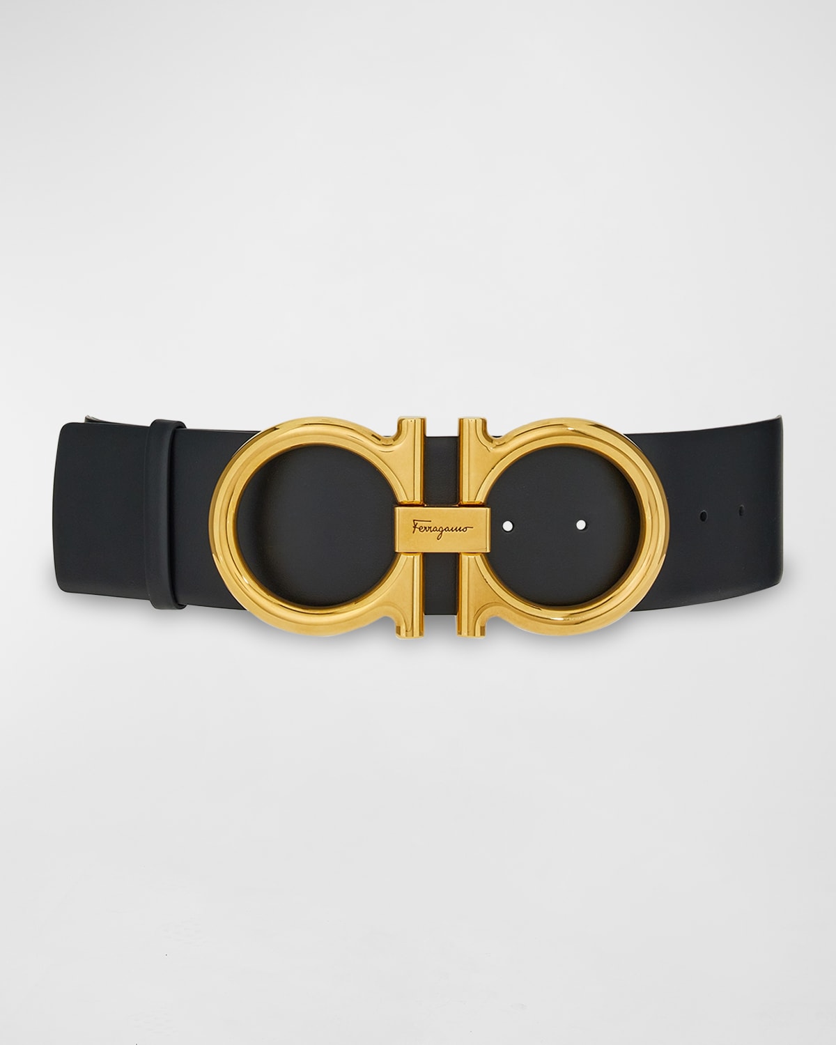 Ferragamo Gancini-Buckle Reversible Leather Belt | Neiman Marcus