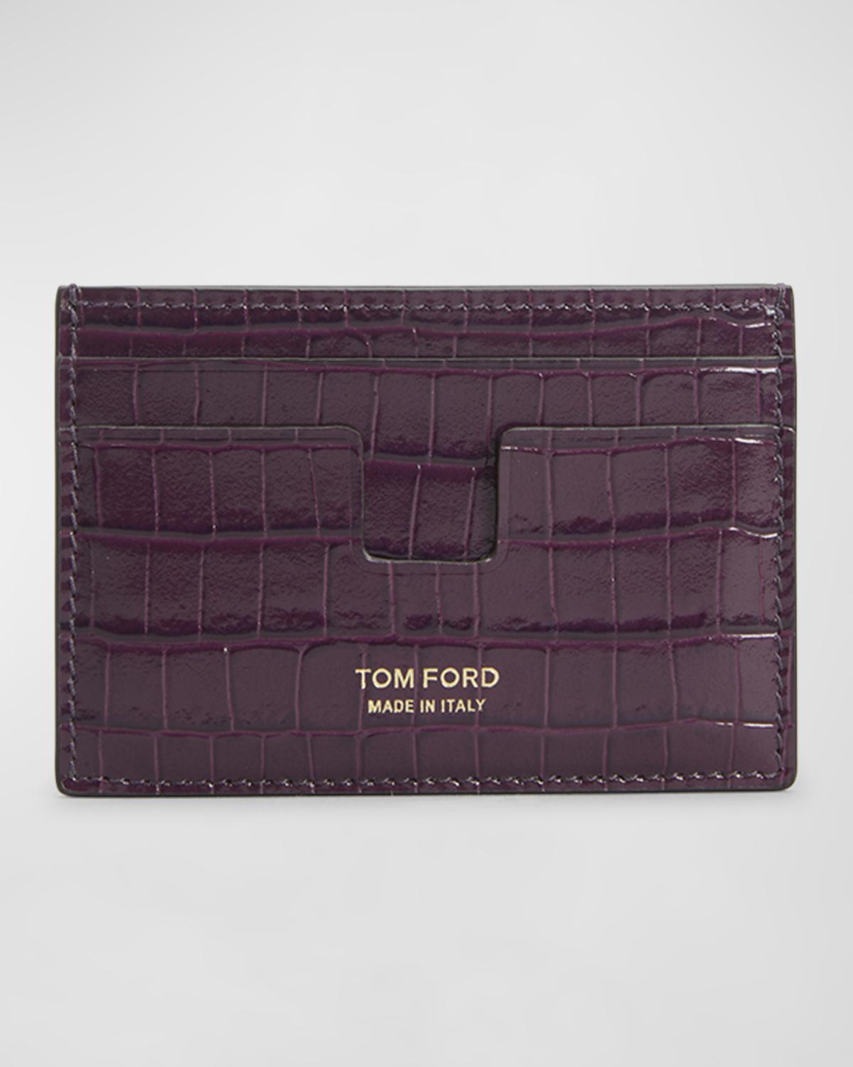 TOM FORD Men's Two-Tone Leather T-Line Bifold Wallet | Neiman Marcus