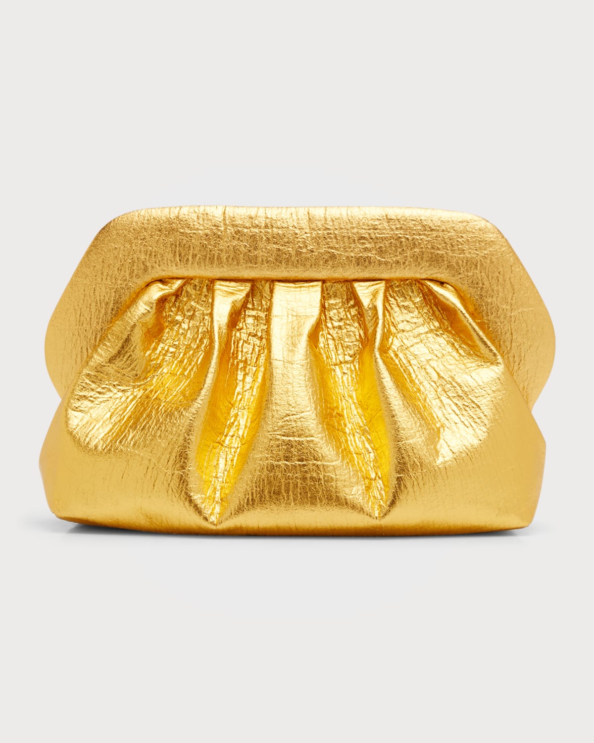 THEMOIRE Bios Knit Laminated Clutch Bag | Neiman Marcus