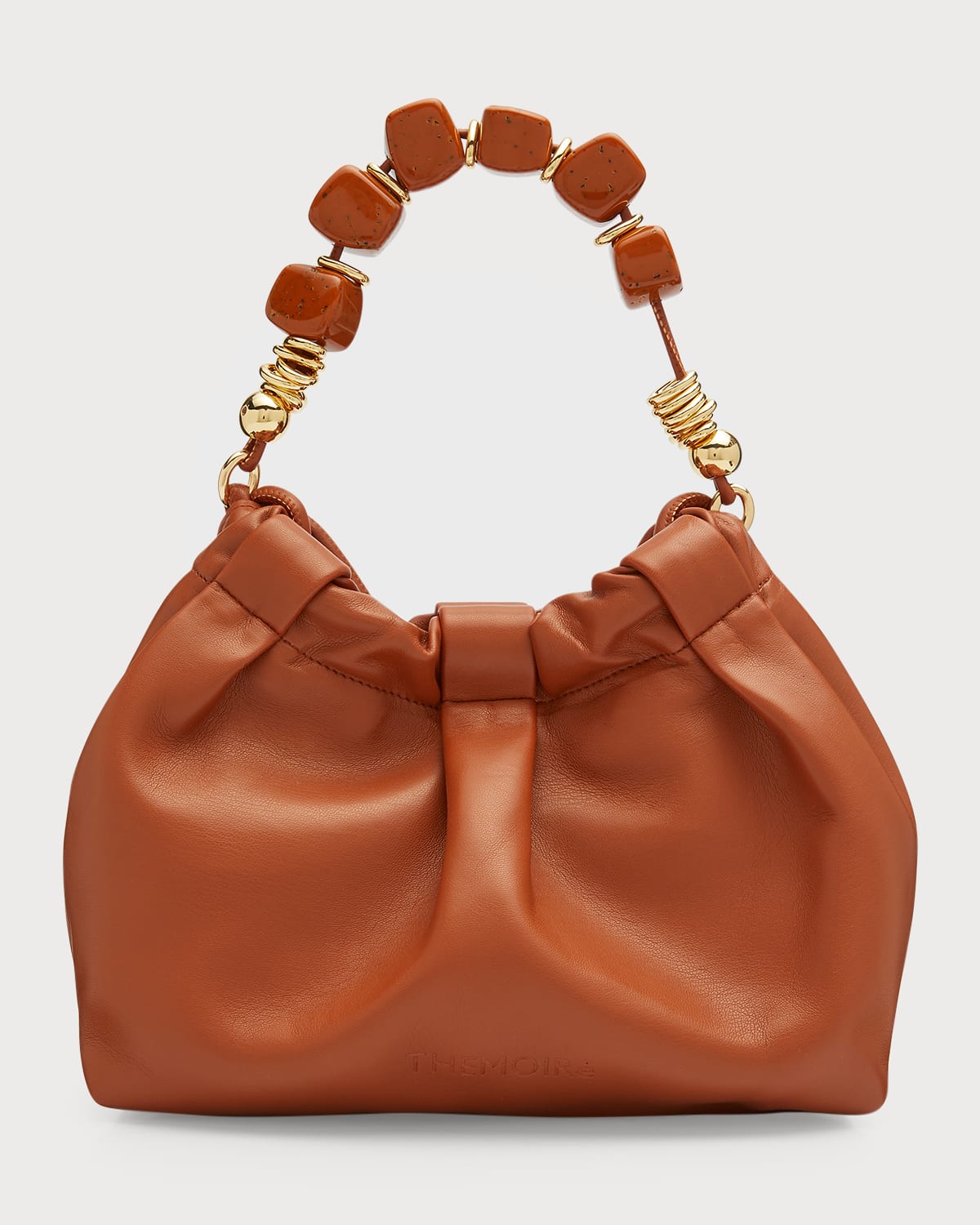 Khaite Lotus Mini FlowerPrint Leather Bucket Bag Neiman Marcus