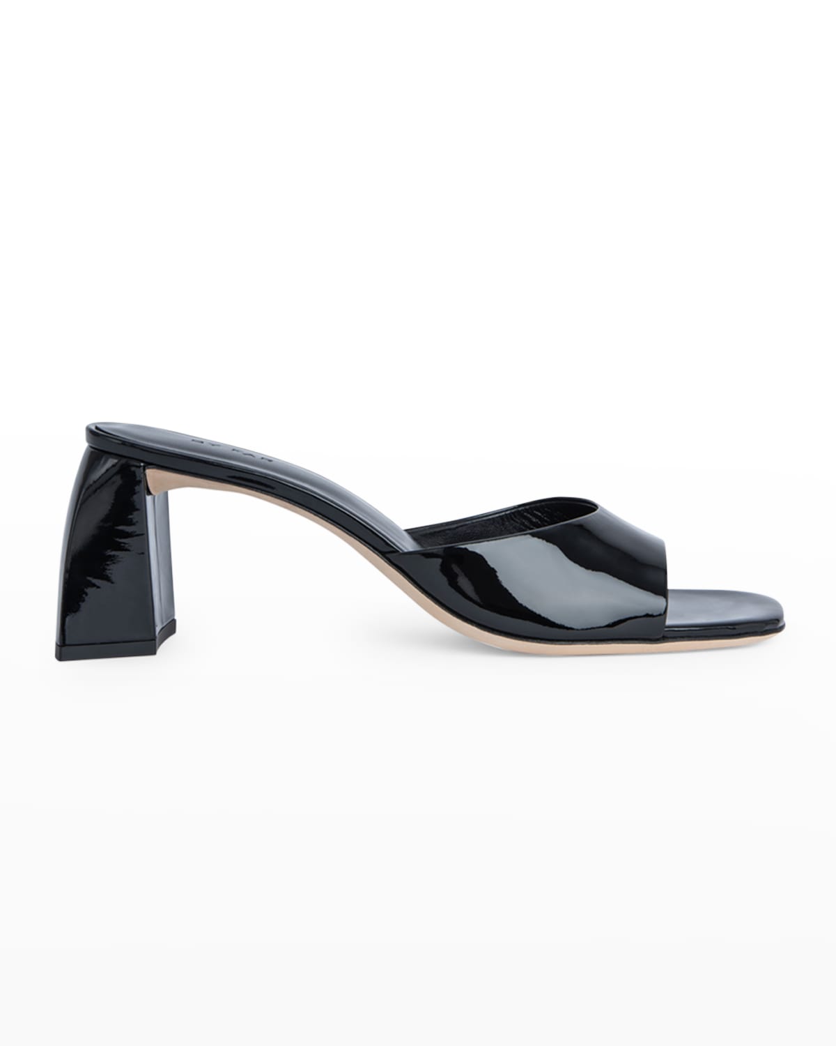BY FAR Michele Metallic Heeled Mule Sandals | Neiman Marcus