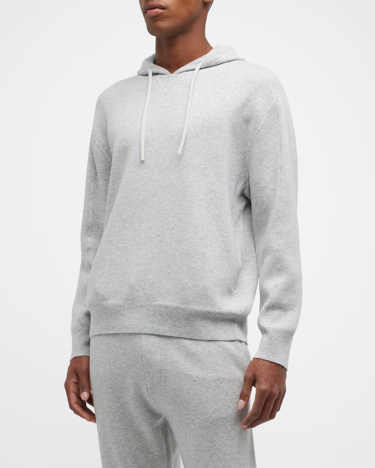 Theory Men's Cannes Solid Linen-Blend Hoodie | Neiman Marcus