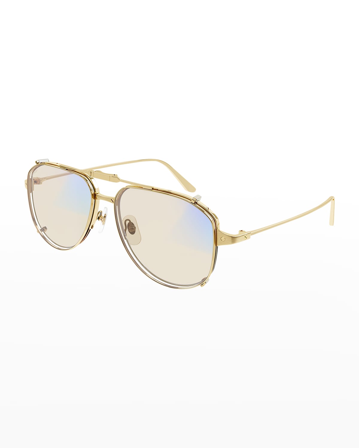 Cartier Men's GradientLens Aviator Sunglasses Neiman Marcus