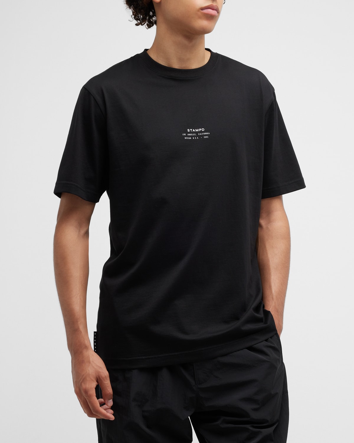 Stampd Men's Stacked-Logo Crew T-Shirt | Neiman Marcus
