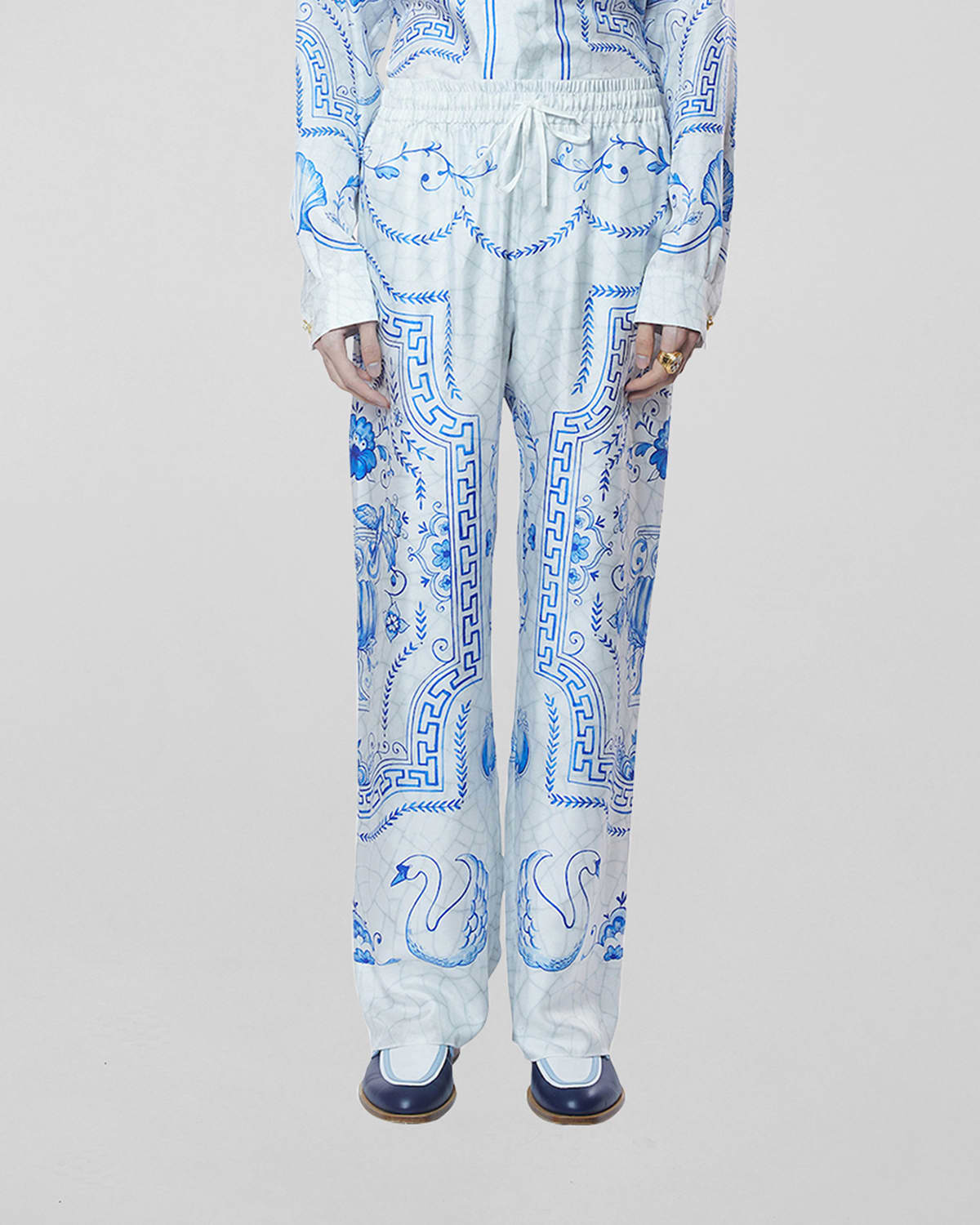 Versace Men's Bright Orchid Silk Pajama Pants Neiman Marcus