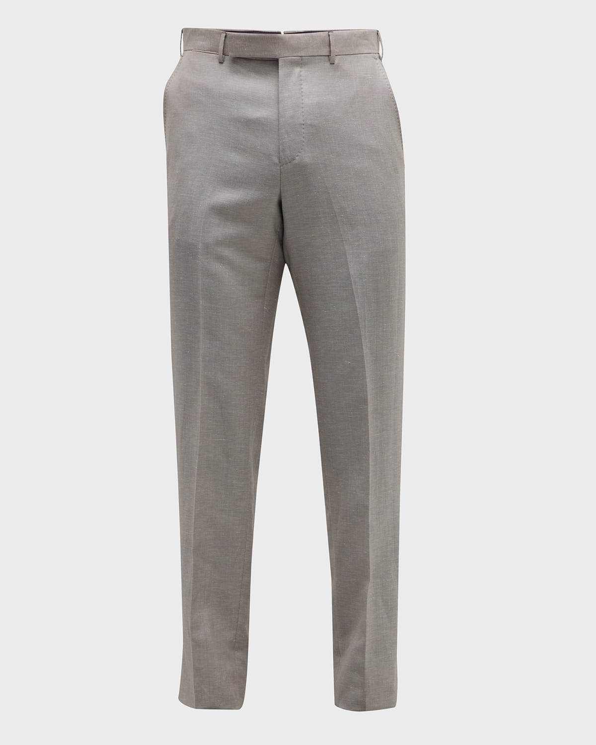 ZEGNA Men's Wool Flannel Pants Neiman Marcus