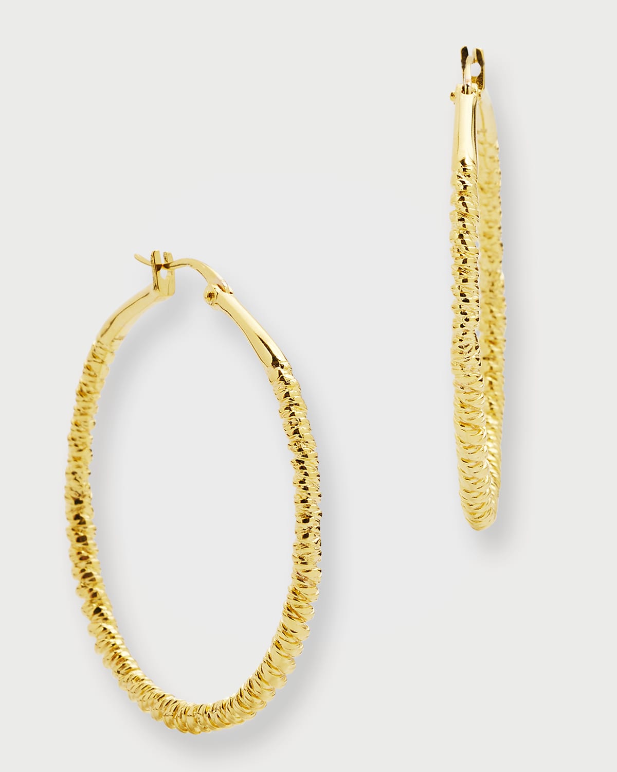 Pamela Love Mojave Hoop Earrings, Turquoise | Neiman Marcus