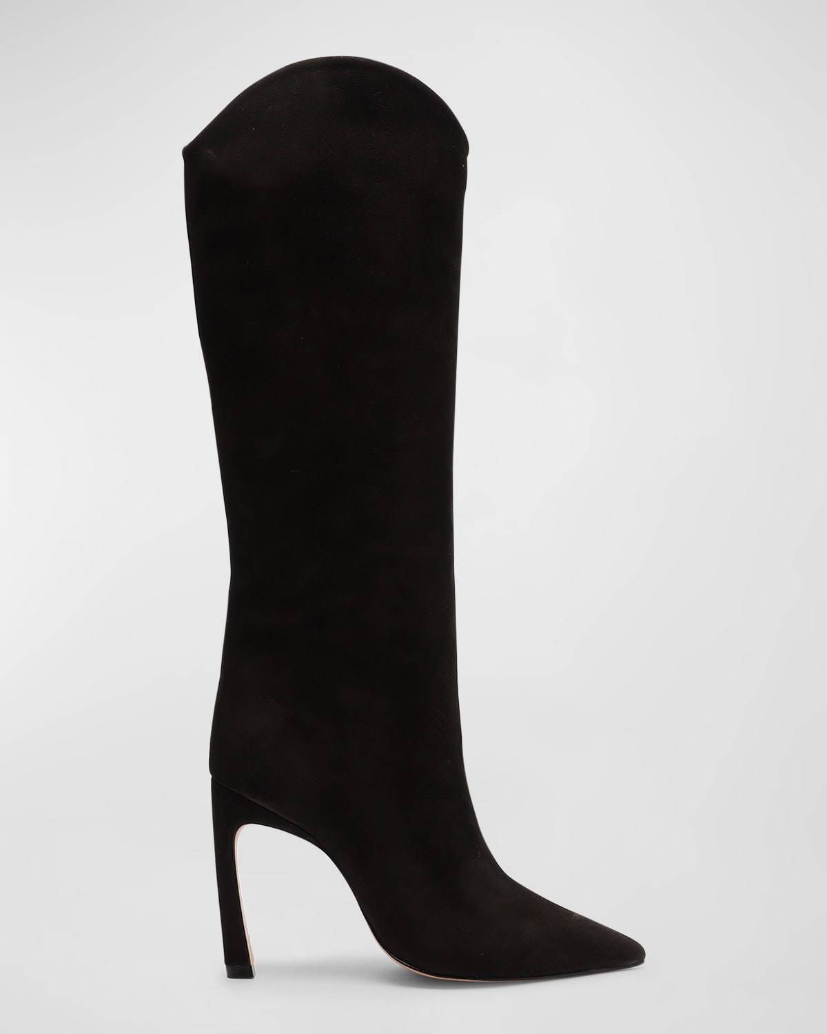 Schutz Maryana Croco OverTheKnee Boots Neiman Marcus