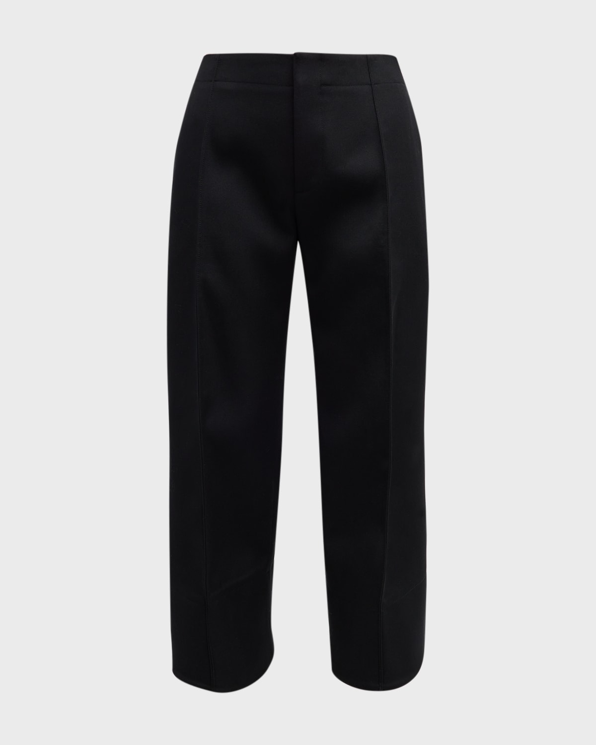 Bottega Veneta Canvas Cropped Flare Pants | Neiman Marcus