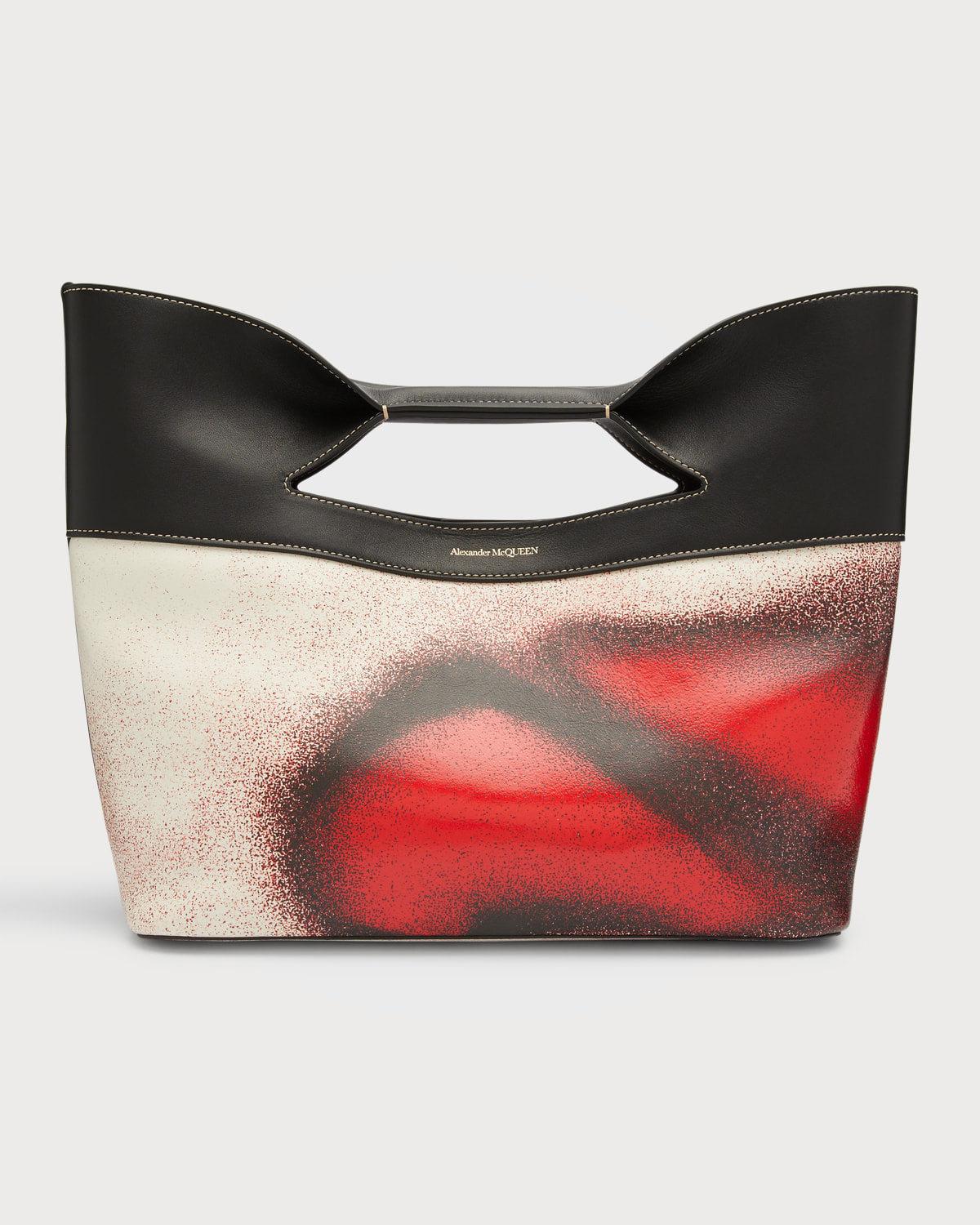 Alexander McQueen The Bow Large Leather Tote Bag Neiman Marcus