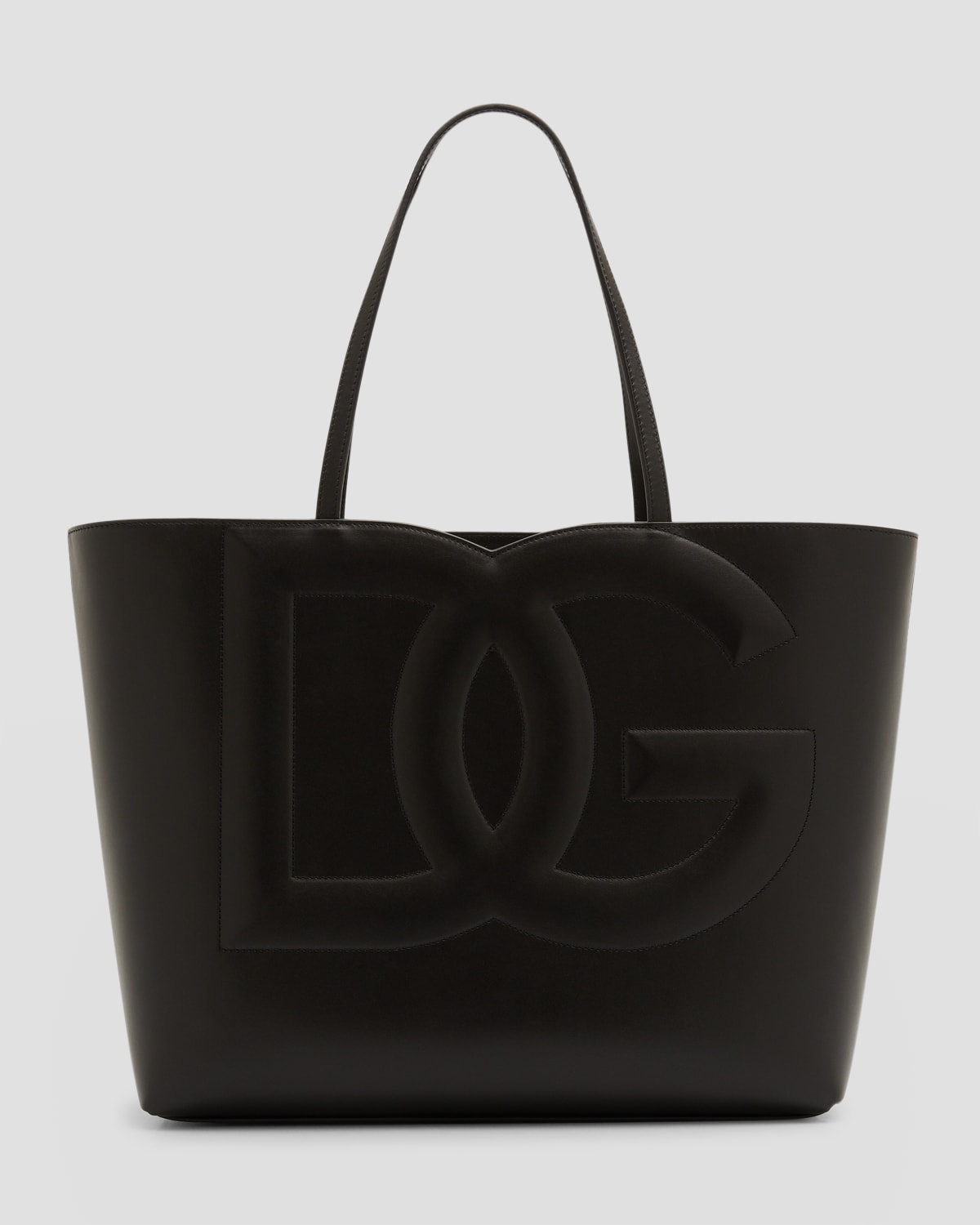 Dolce&Gabbana DG Logo Flap Leather Shoulder Bag | Neiman Marcus