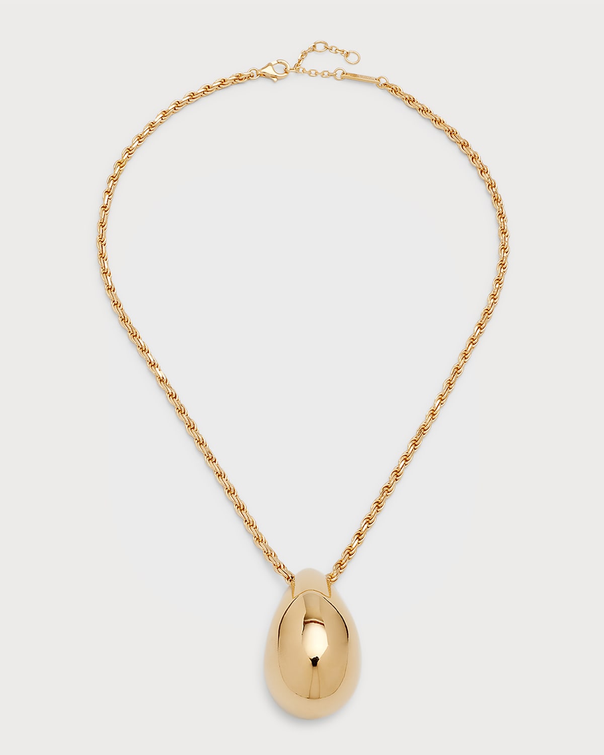 Bottega Palm Green and Gold Plated Bolt Necklace Neiman Marcus
