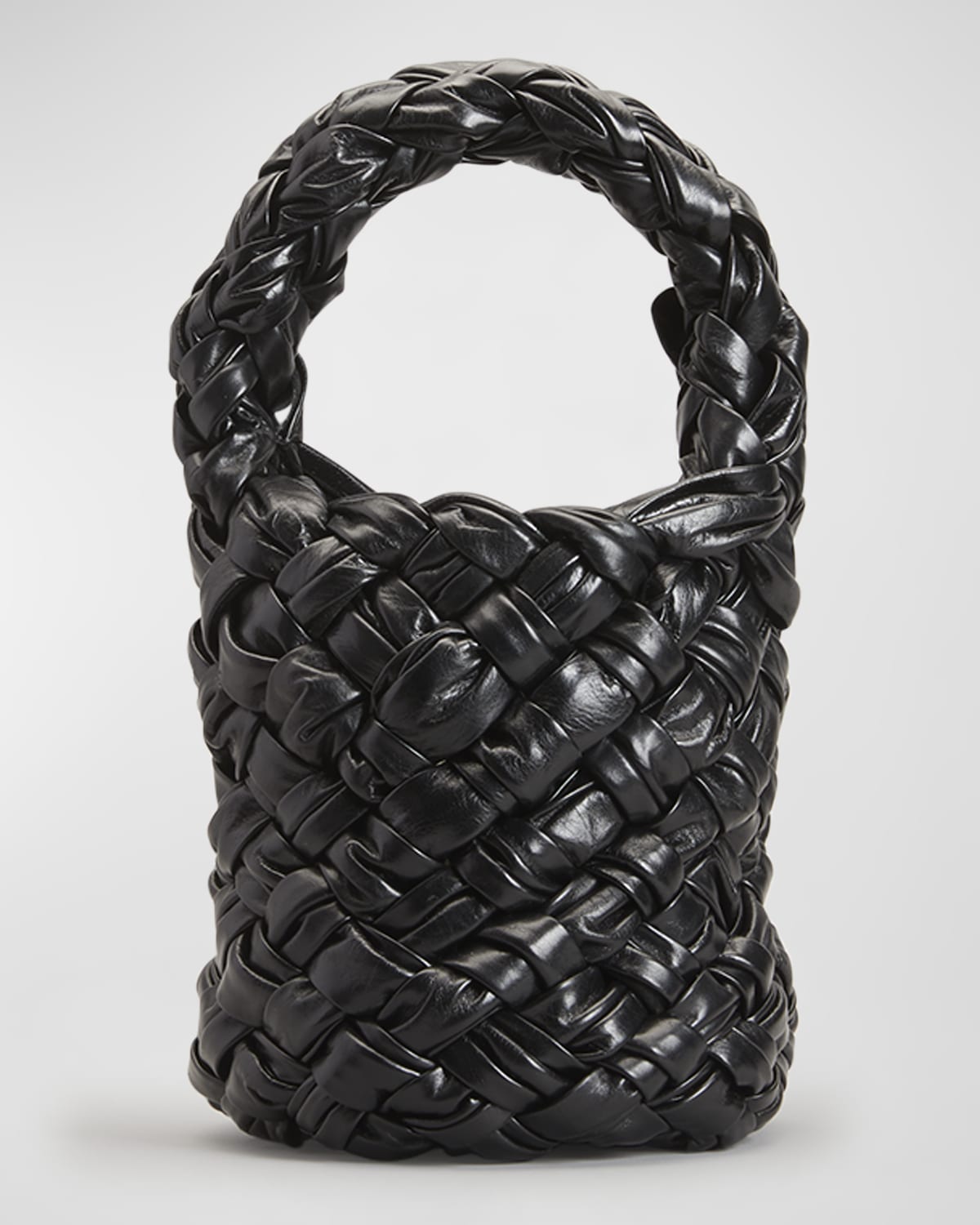 Bottega Mini Woven Leather Bucket Bag Neiman Marcus
