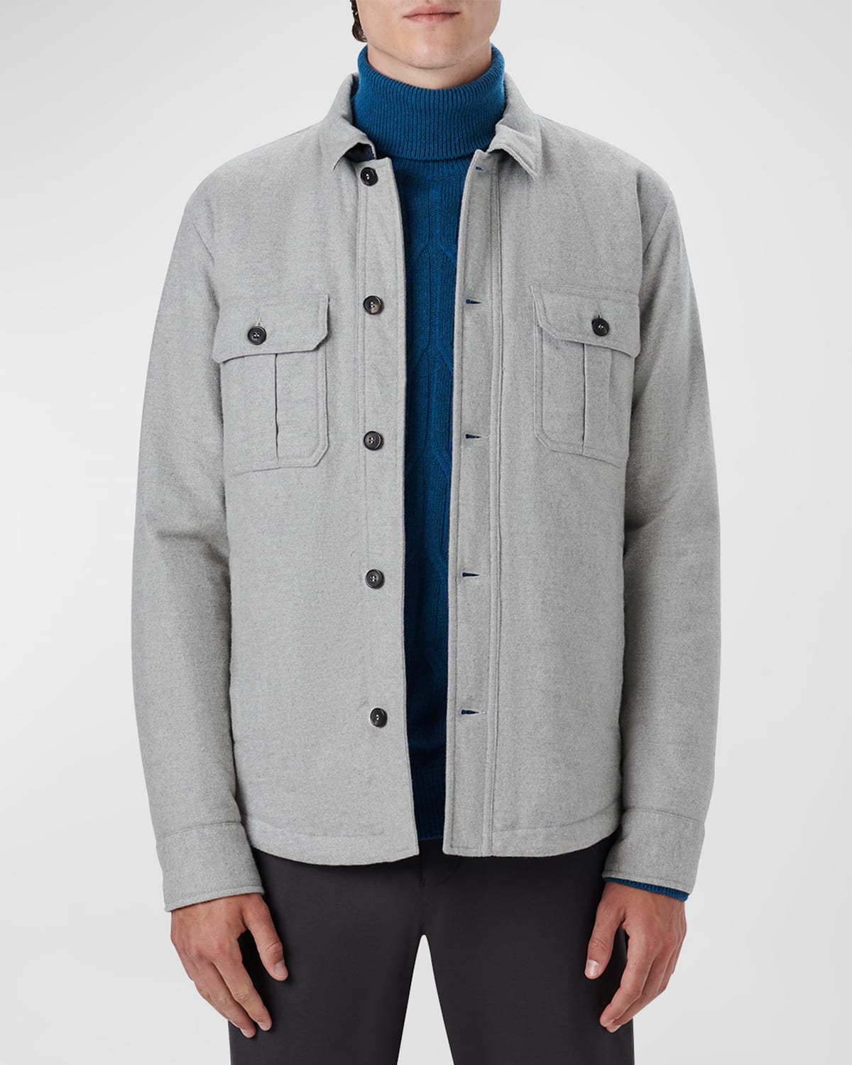 Vince Men's Splittable Shirt Jacket | Neiman Marcus