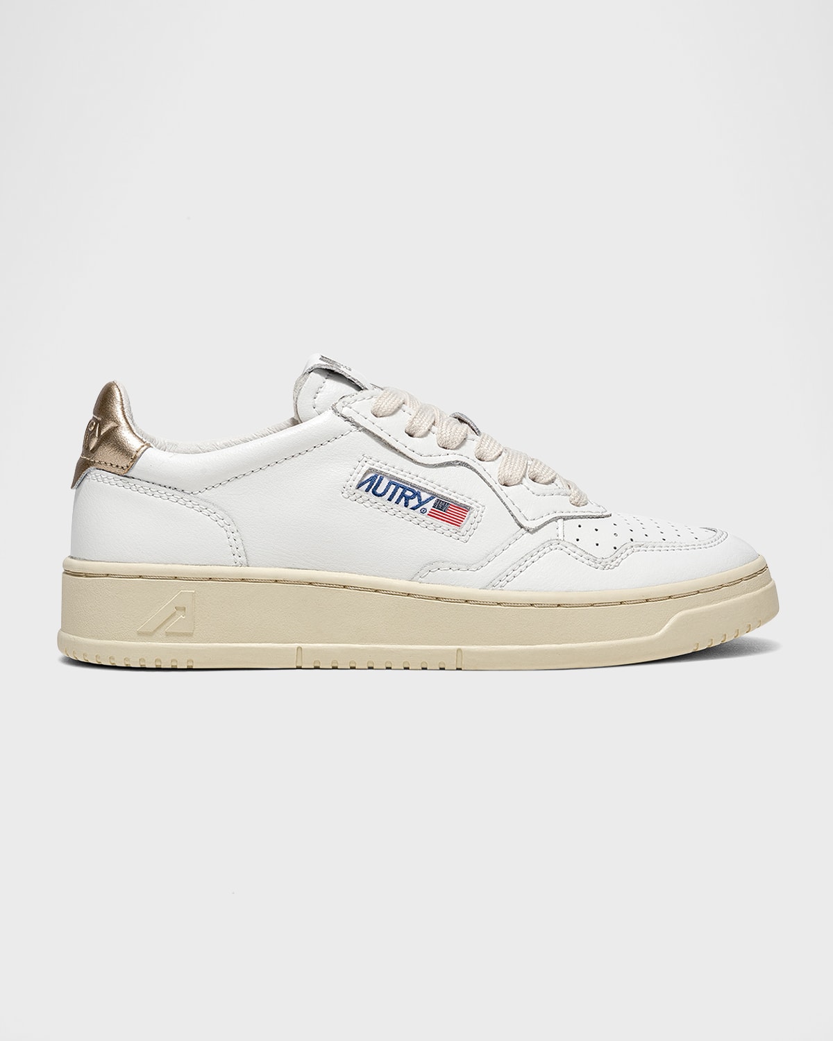 Medalist Low-Top Bicolor Leather Sneakers | Neiman Marcus